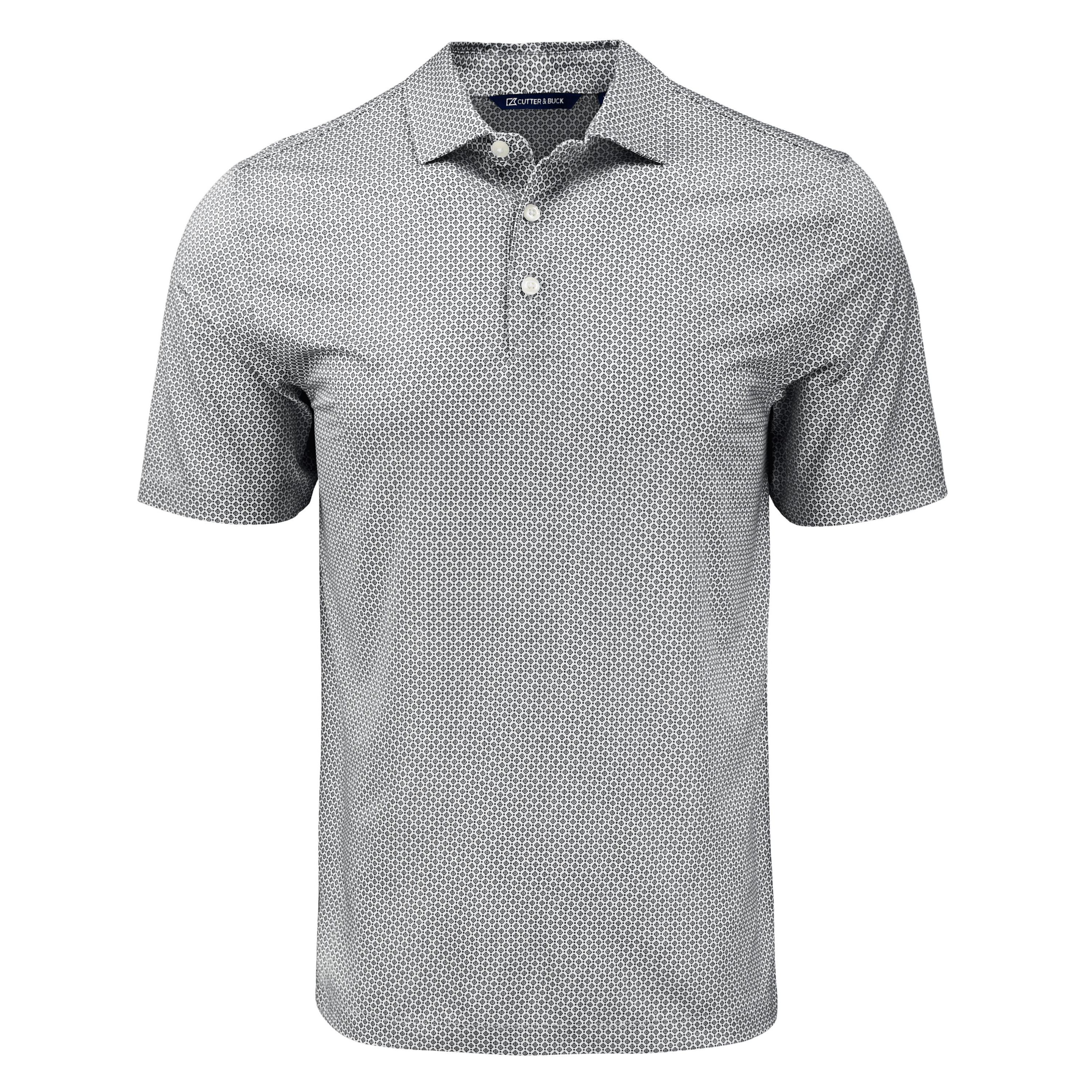 Cutter & Buck Pike Eco Diamond Dot Print Recycled Mens Big & Tall Polo