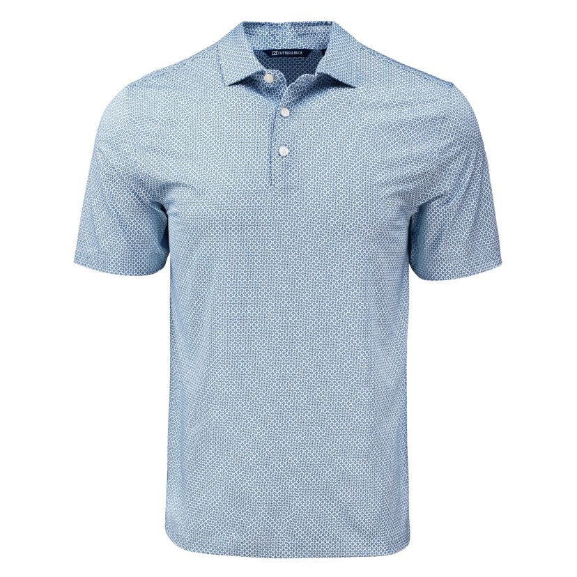 Cutter & Buck Pike Eco Diamond Dot Print Recycled Mens Big & Tall Polo