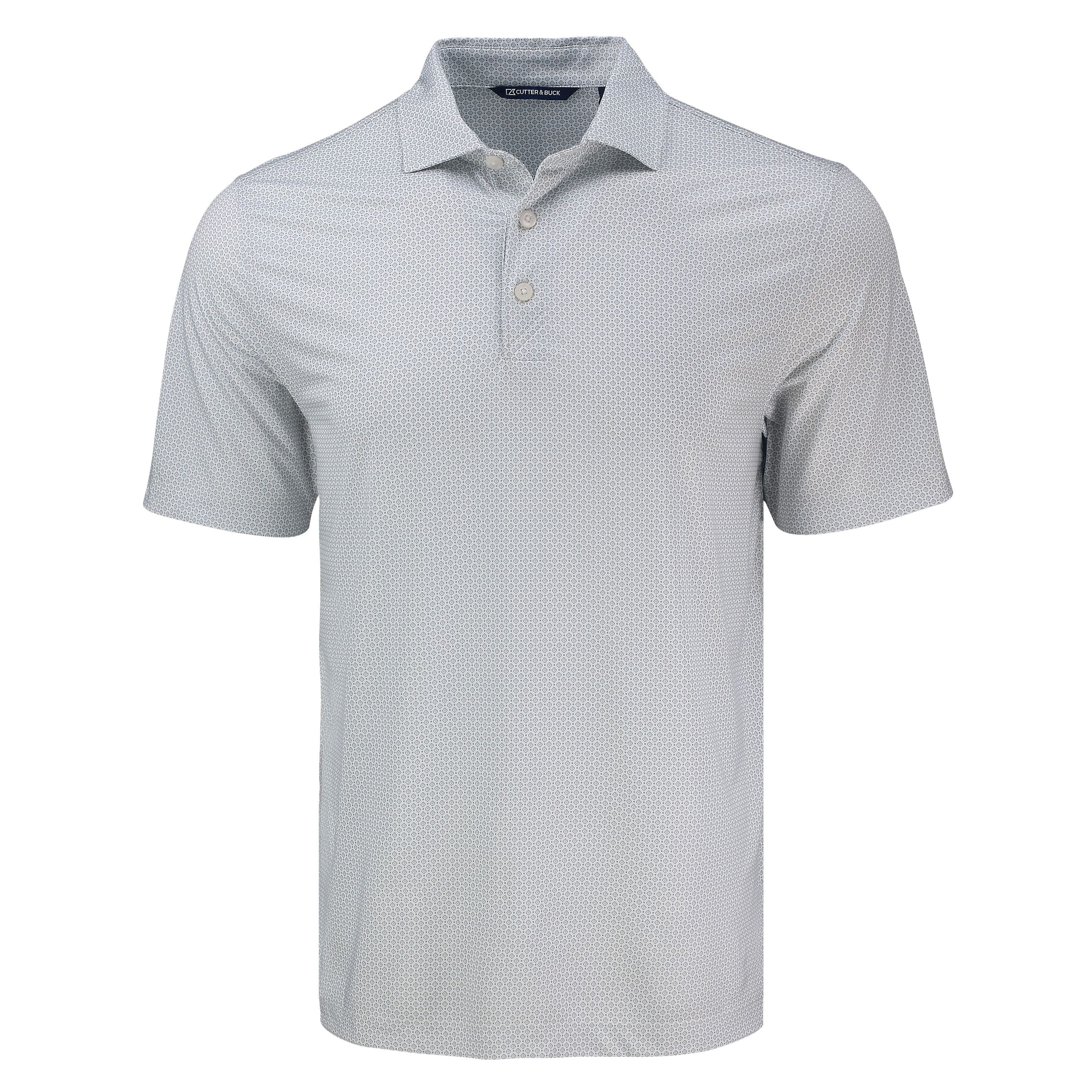 Cutter & Buck Pike Eco Diamond Dot Print Recycled Mens Big & Tall Polo
