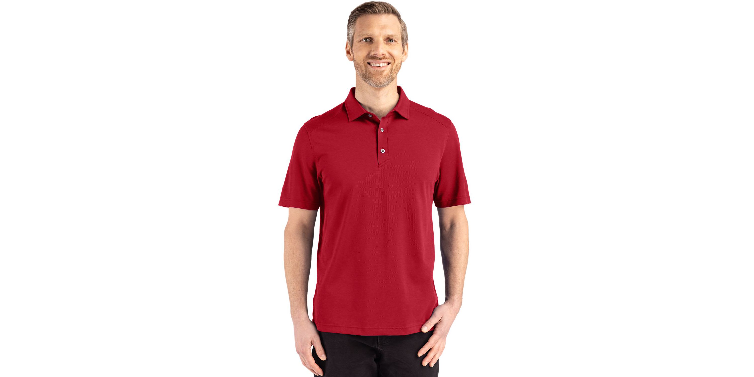Cutter & Buck Advantage Refresh Epic Confidence Recycled Mens Big & Tall Tri-Blend Pique Polo