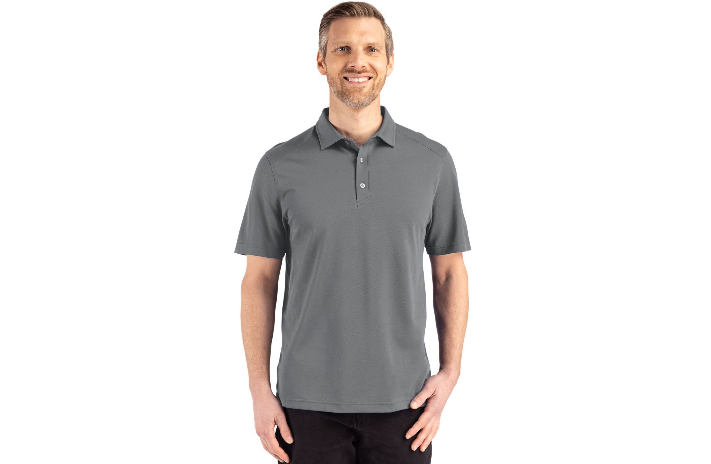 Cutter & Buck Advantage Refresh Epic Confidence Recycled Mens Big & Tall Tri-Blend Pique Polo