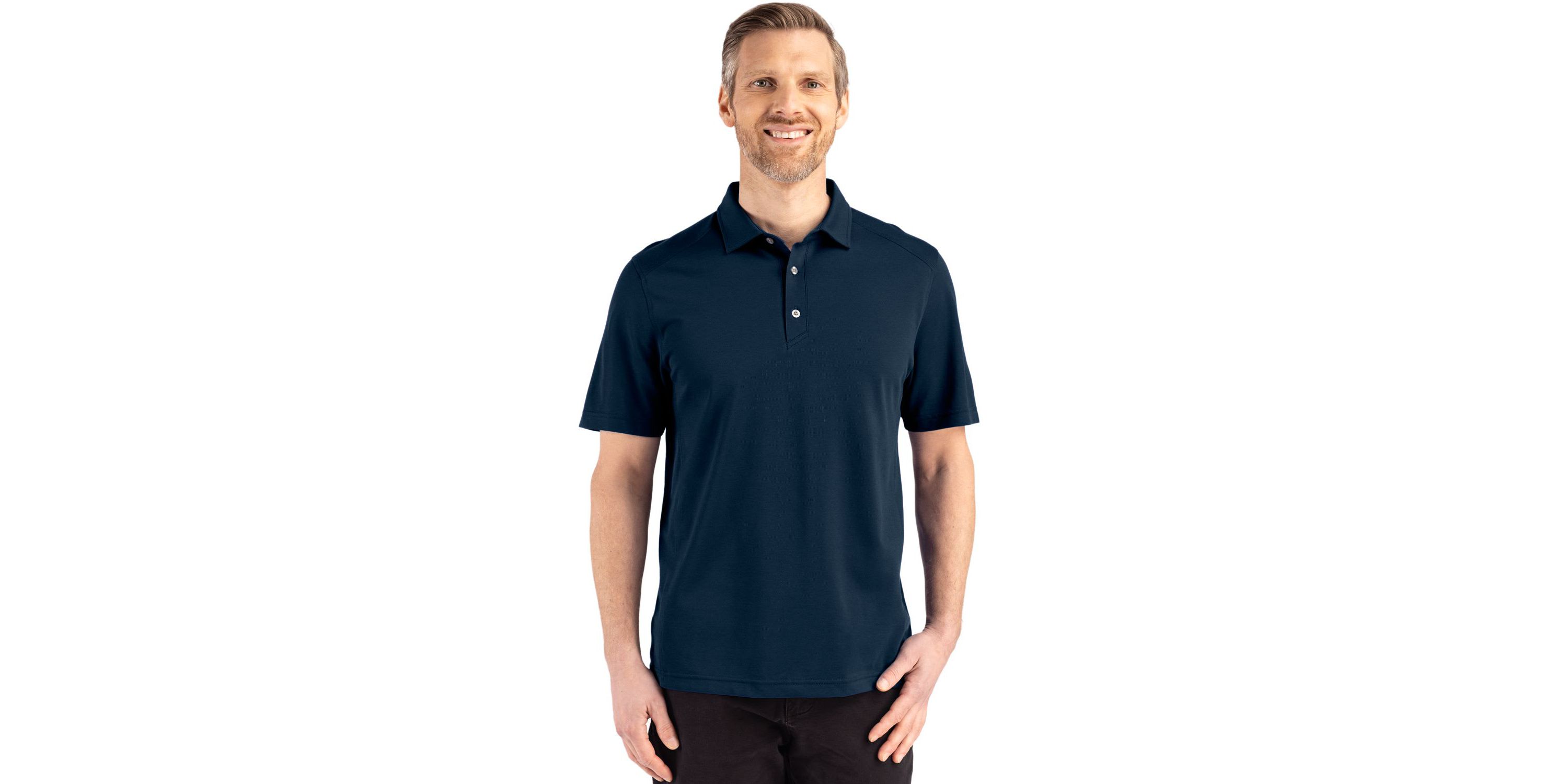 Cutter & Buck Advantage Refresh Epic Confidence Recycled Mens Big & Tall Tri-Blend Pique Polo