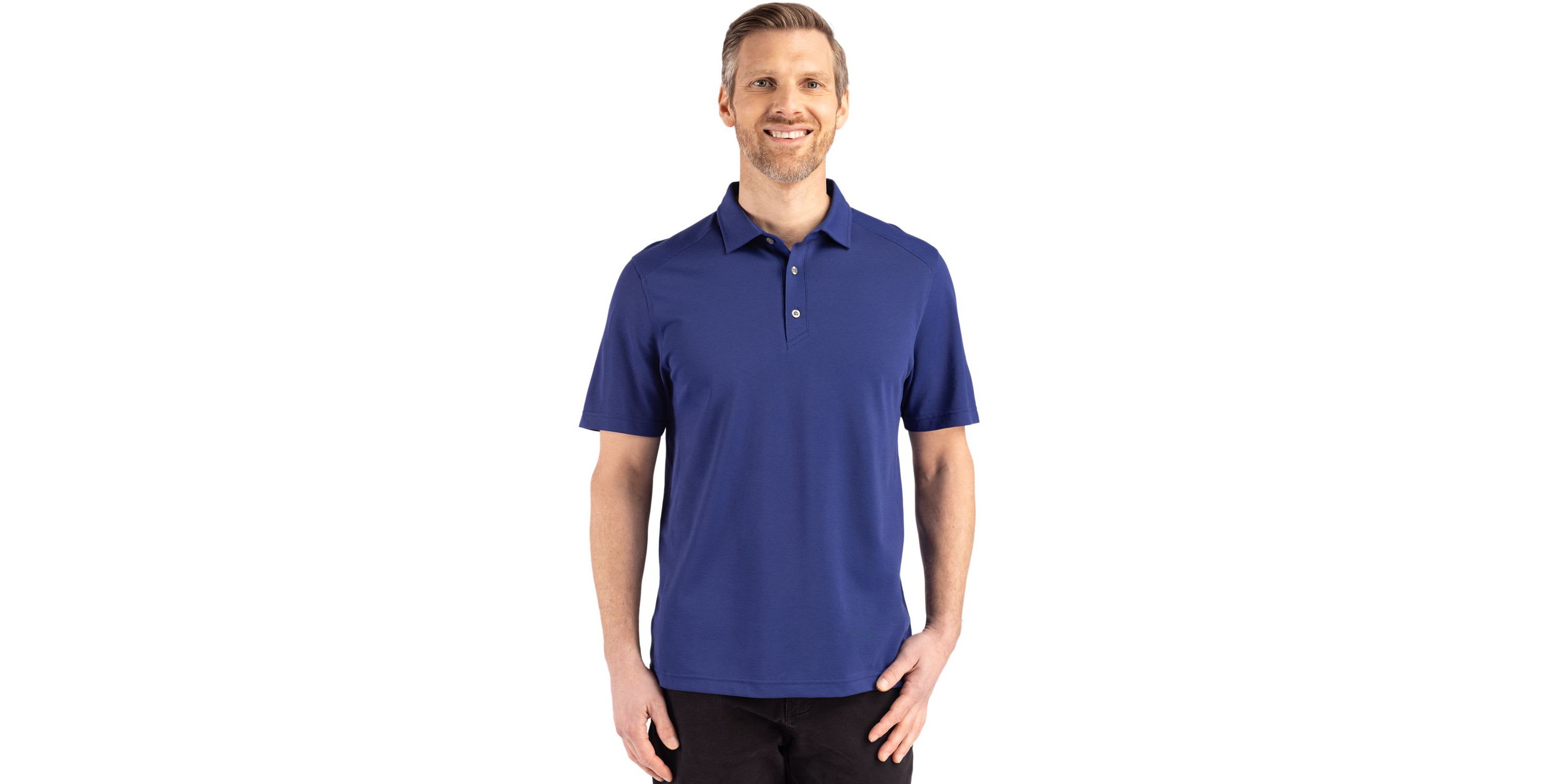 Cutter & Buck Advantage Refresh Epic Confidence Recycled Mens Big & Tall Tri-Blend Pique Polo