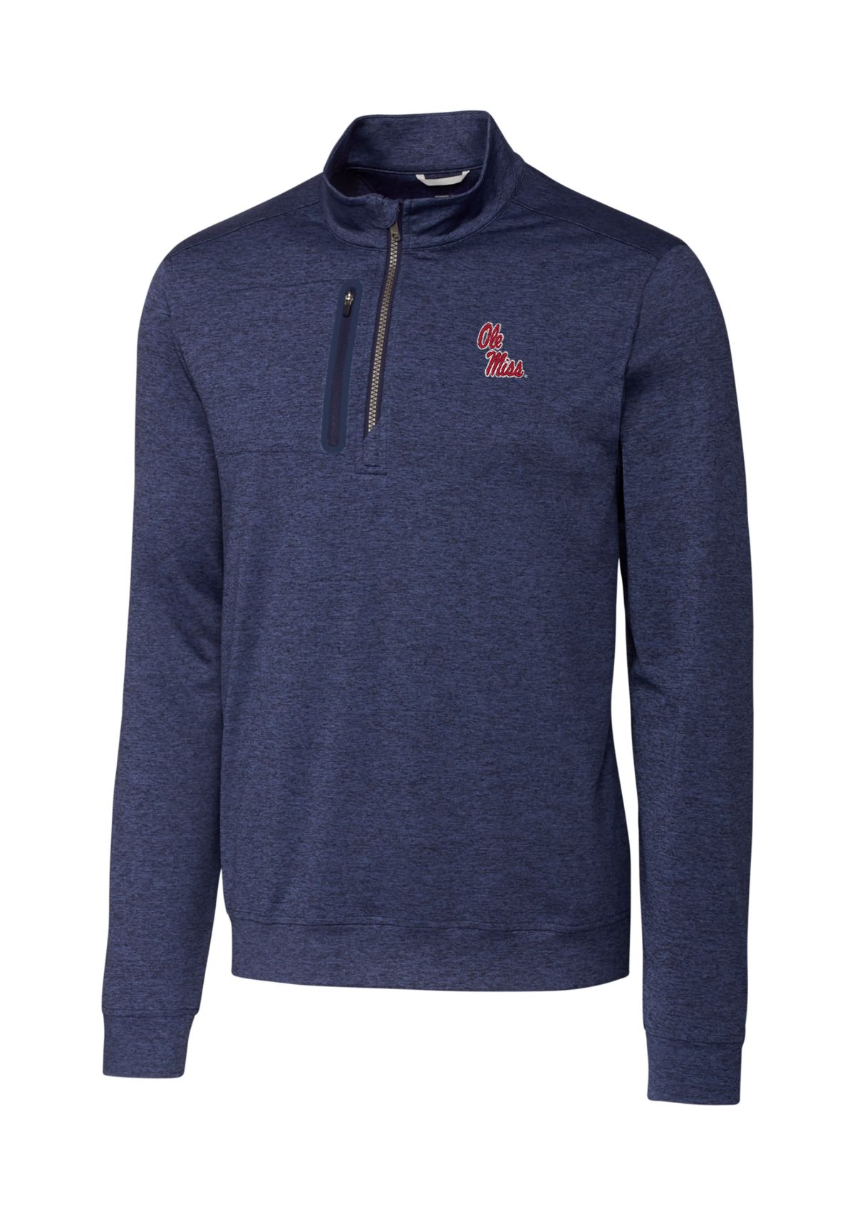 Big & Tall NCAA Ole Miss Rebels Stealth Half Zip