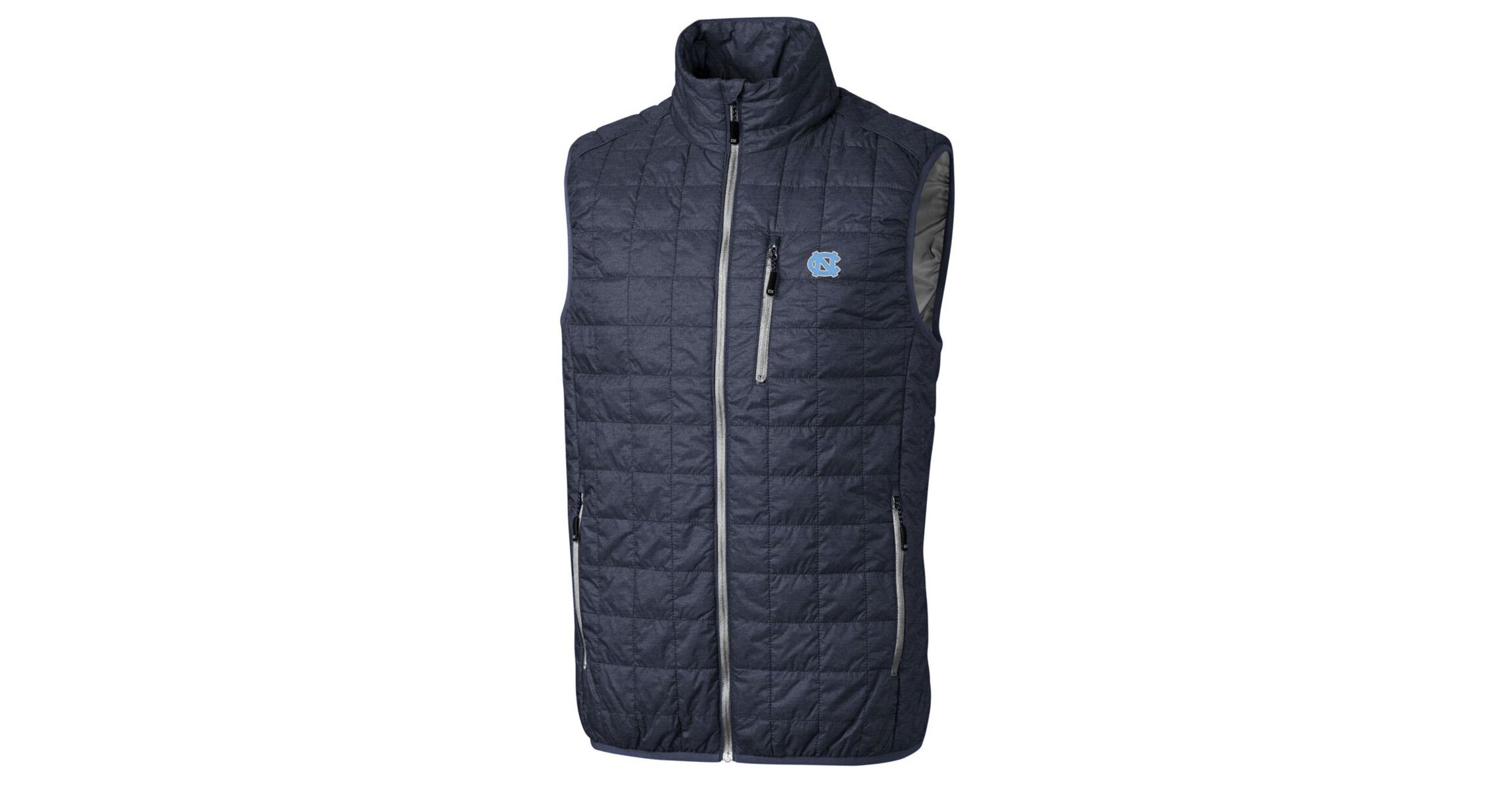 NCAA Heathered North Carolina Tar Heels Big & Tall Rainier PrimaLoft Eco Full-Zip Puffer Vest