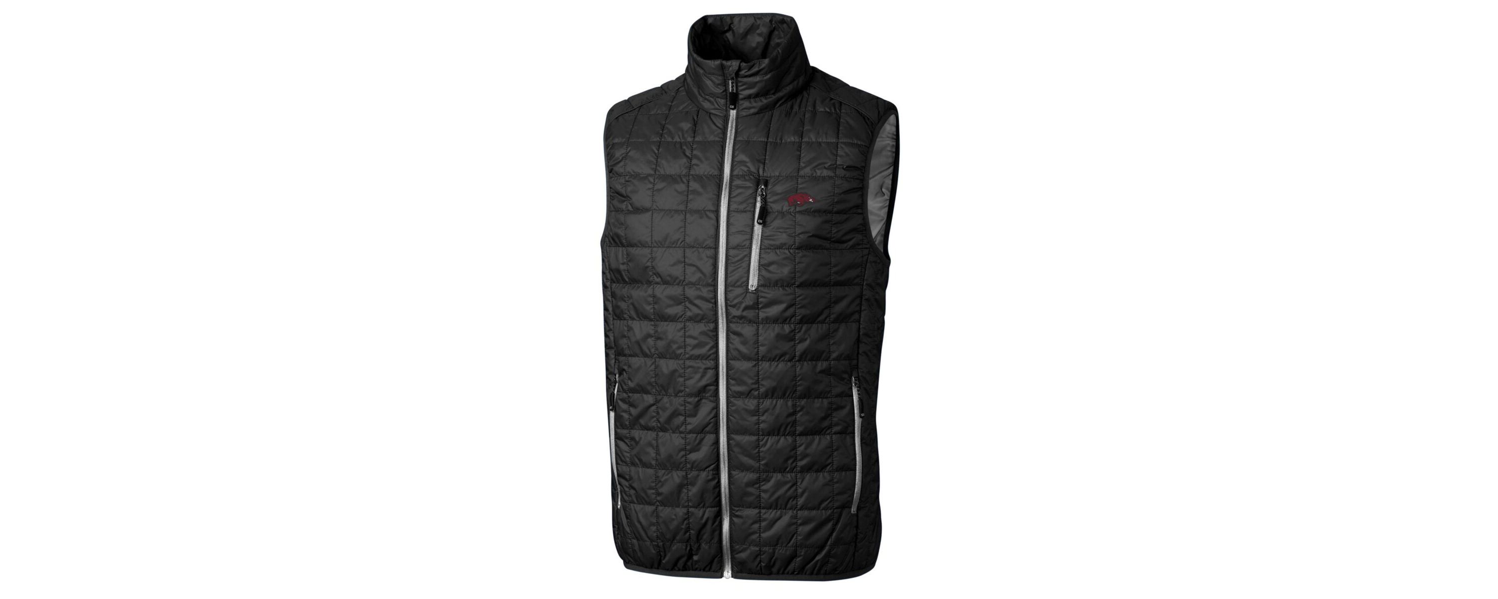 NCAA Arkansas Razorbacks Big & Tall Rainier PrimaLoft Eco Full-Zip Puffer Vest