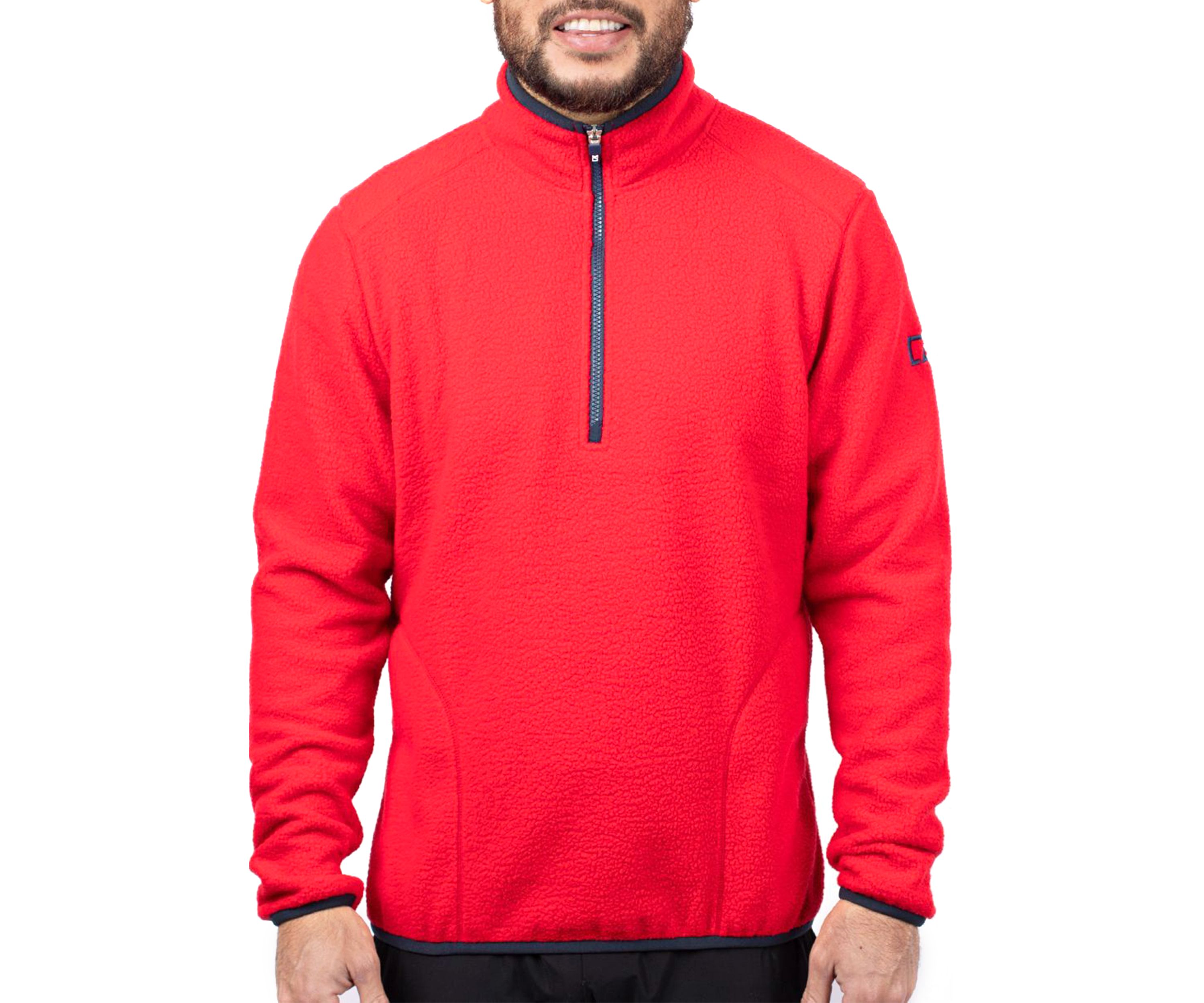 Cascade Eco Sherpa Fleece Mens Big & Tall Quarter Zip Jacket