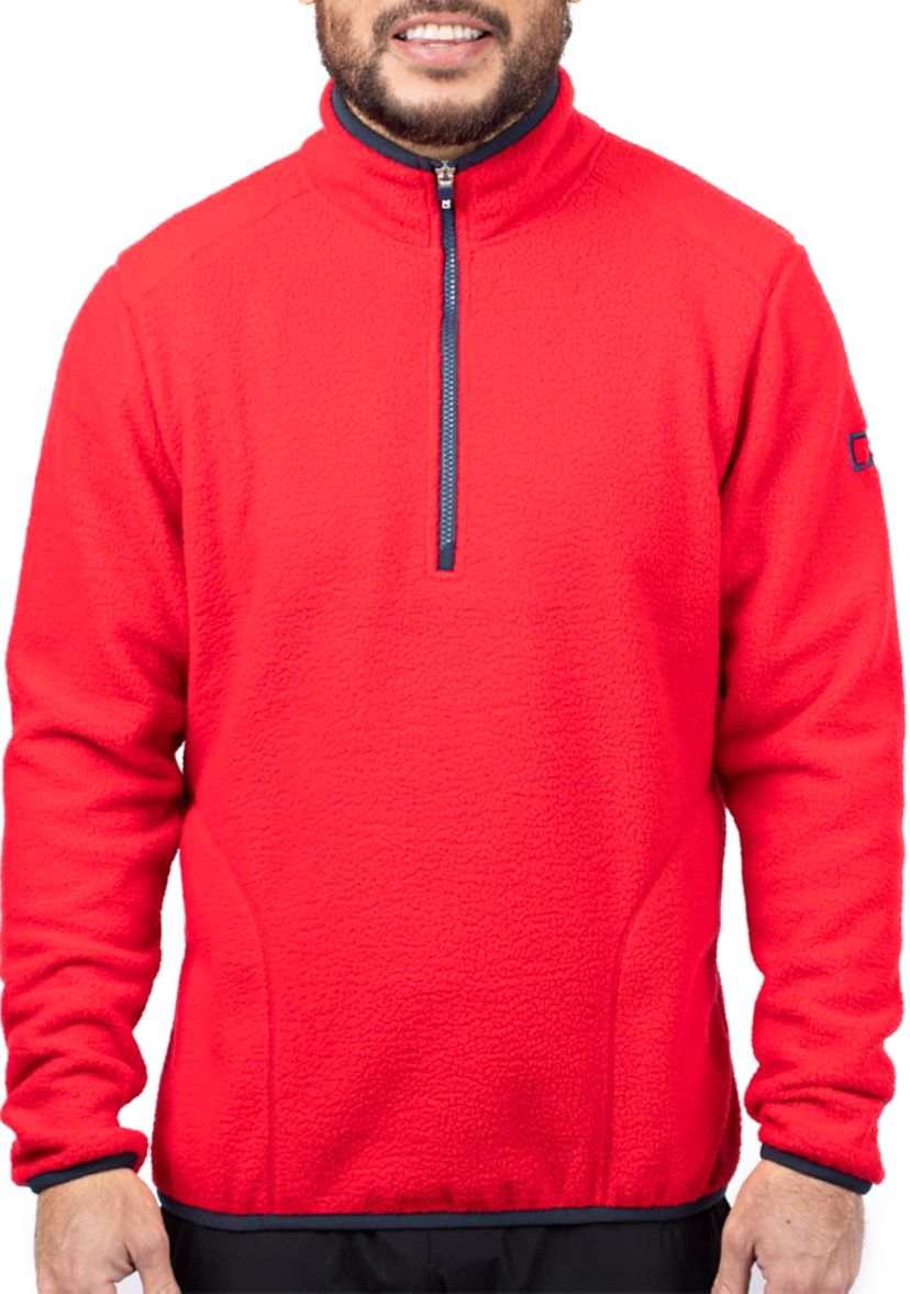 Cascade Eco Sherpa Fleece Mens Big & Tall Quarter Zip Jacket
