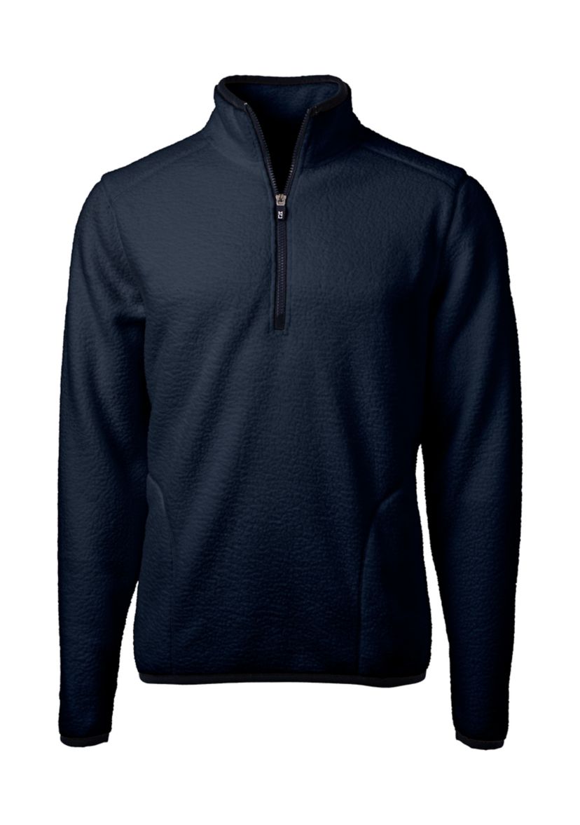 Cascade Eco Sherpa Fleece Mens Big & Tall Quarter Zip Jacket