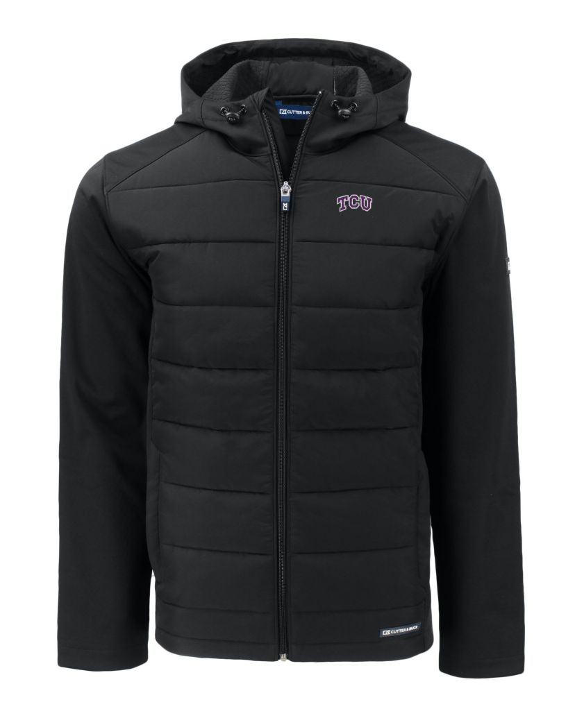 NCAA TCU Horned Frogs Big & Tall Evoke Hybrid Eco Softshell Recycled Full-Zip Hoodie