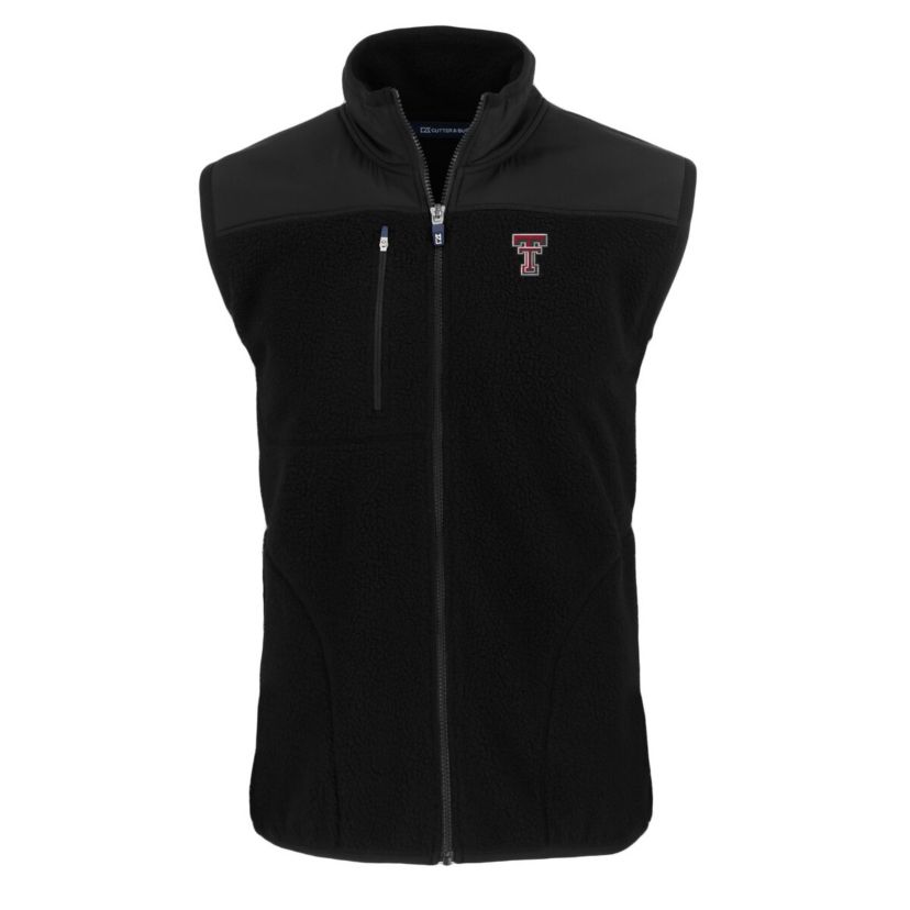 Texas Tech Red Raiders NCAA Texas Tech Raiders Big & Tall Cascade Eco Sherpa Fleece Full-Zip Vest