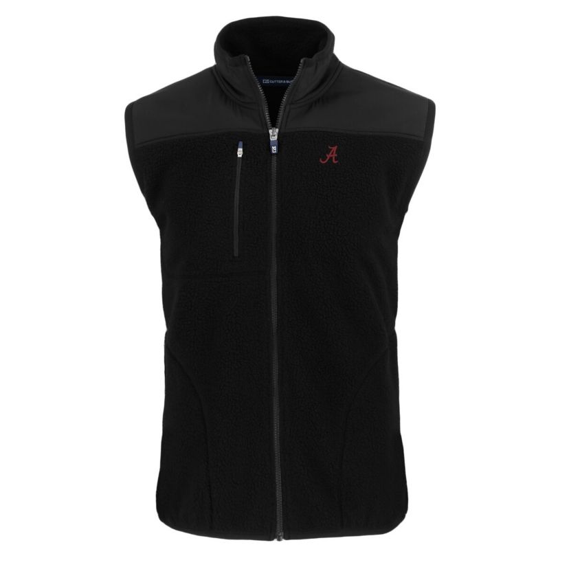 Alabama Crimson Tide NCAA Alabama Tide Big & Tall Cascade Eco Sherpa Fleece Full-Zip Vest
