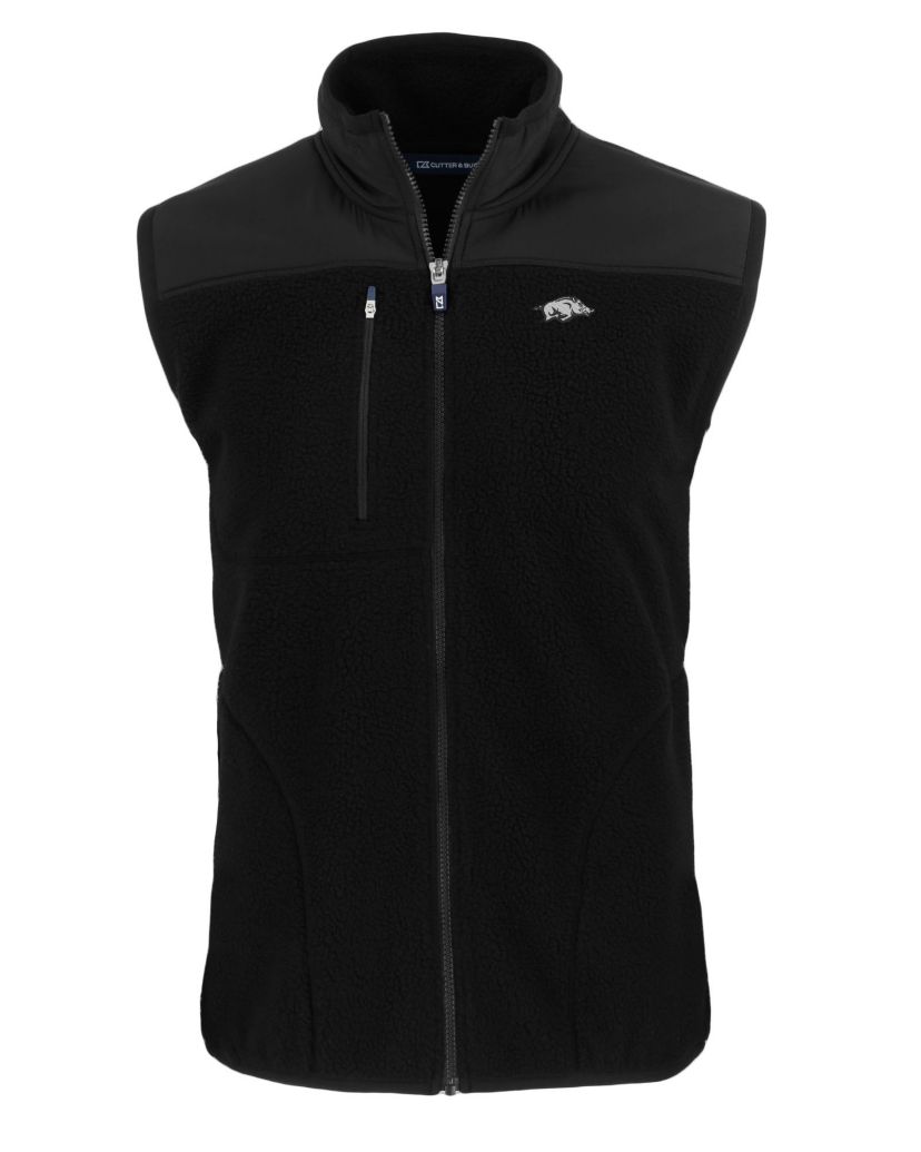 NCAA Arkansas Razorbacks Big & Tall Cascade Eco Sherpa Fleece Full-Zip Vest