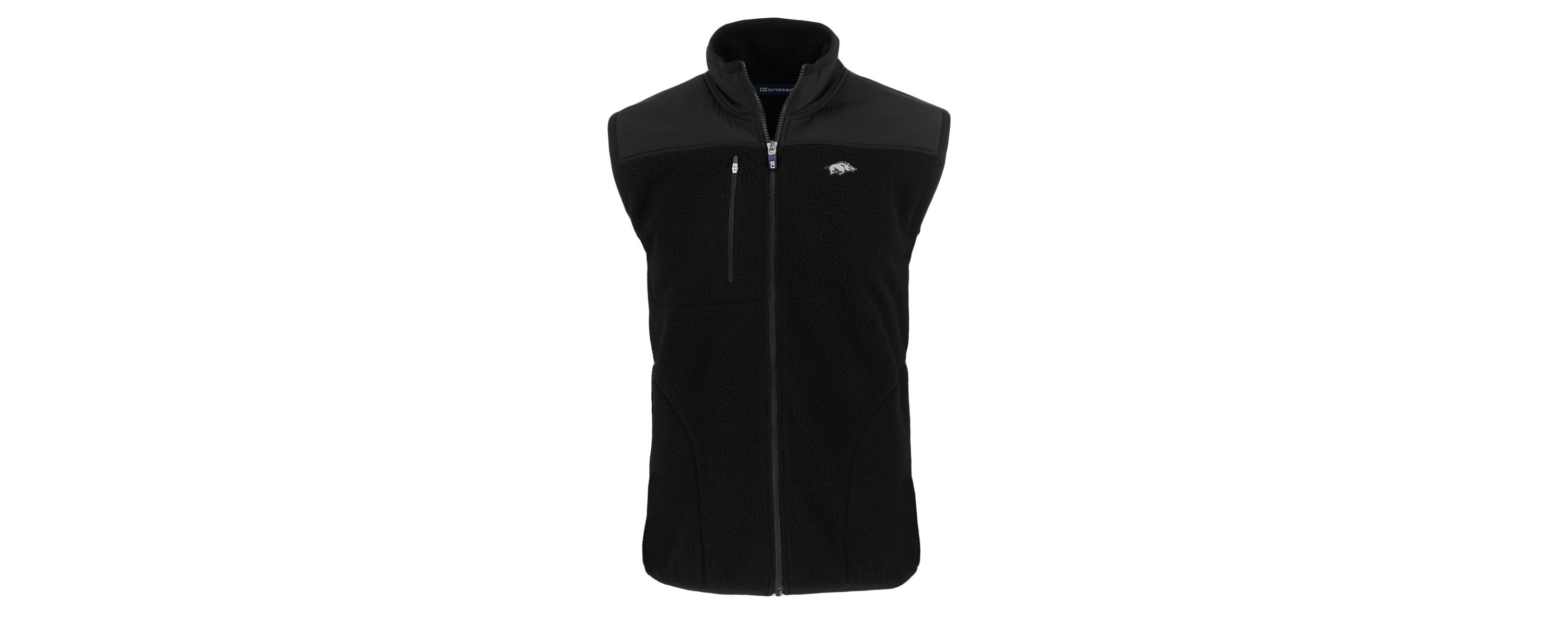 NCAA Arkansas Razorbacks Big & Tall Cascade Eco Sherpa Fleece Full-Zip Vest