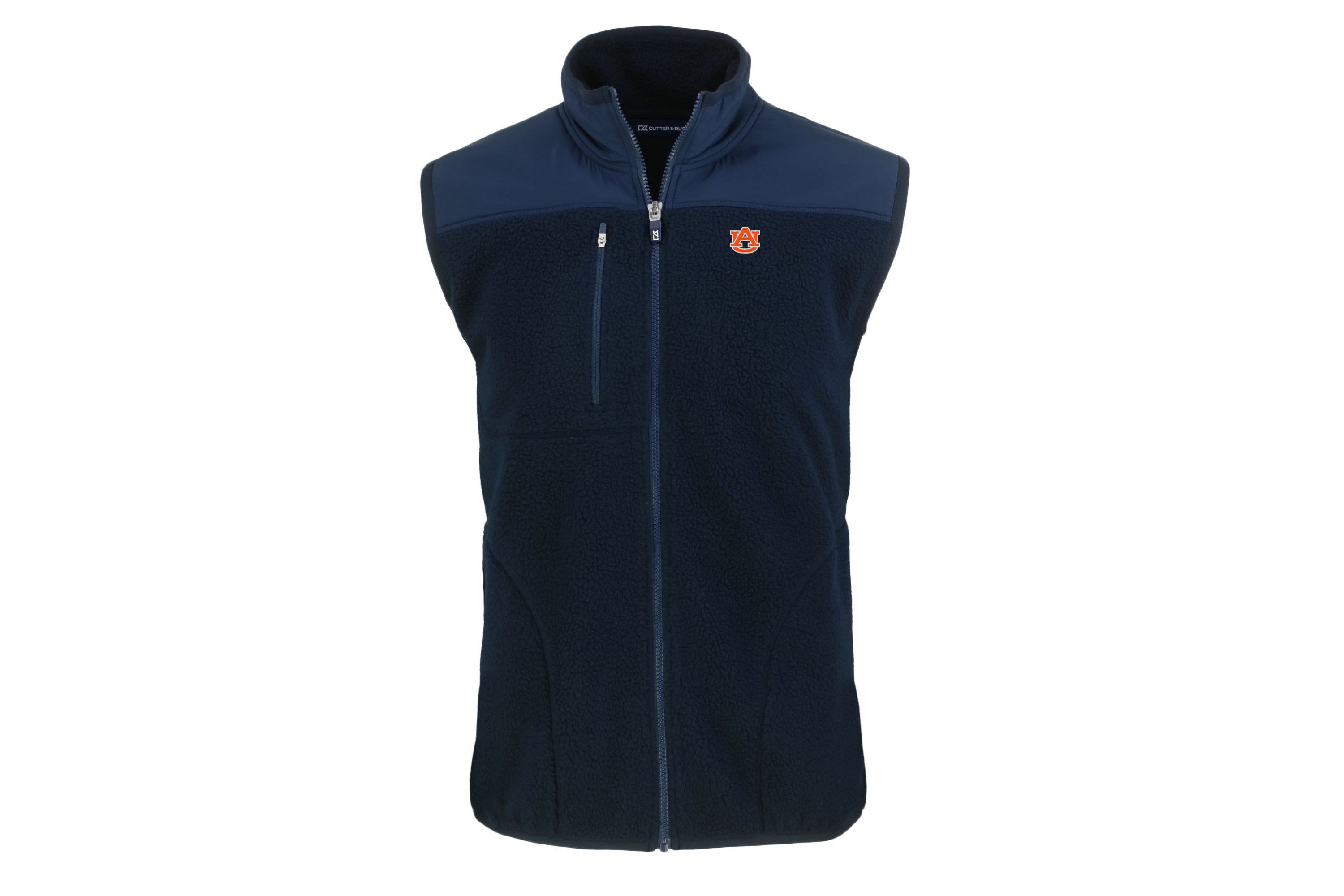 NCAA Auburn Tigers Big & Tall Cascade Eco Sherpa Fleece Full-Zip Vest