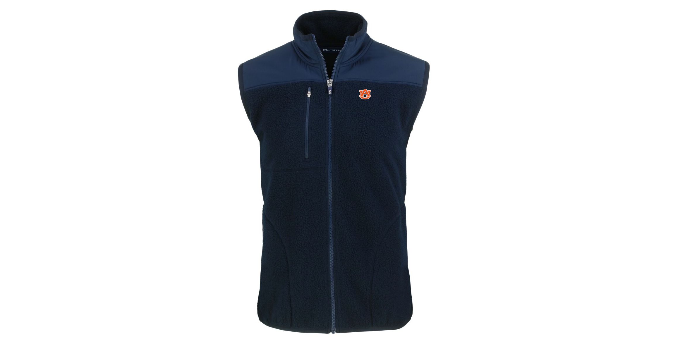 NCAA Auburn Tigers Big & Tall Cascade Eco Sherpa Fleece Full-Zip Vest