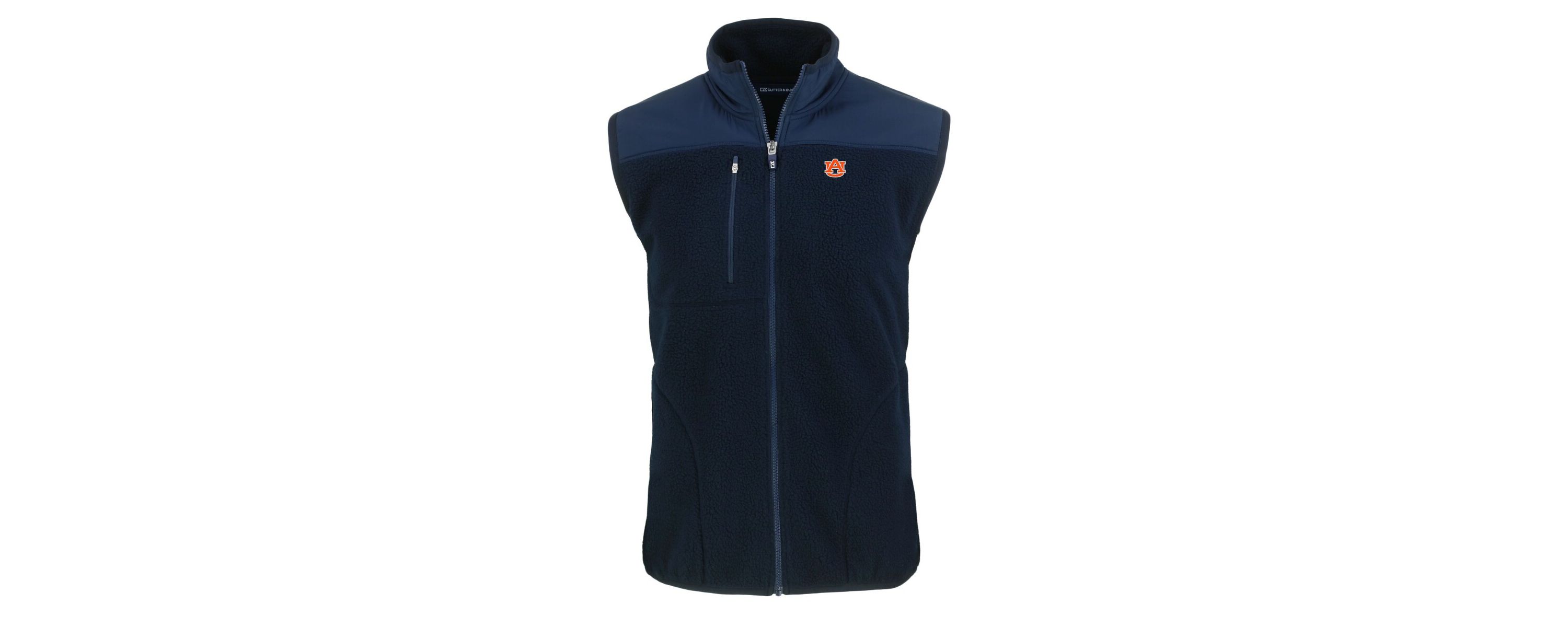 NCAA Auburn Tigers Big & Tall Cascade Eco Sherpa Fleece Full-Zip Vest