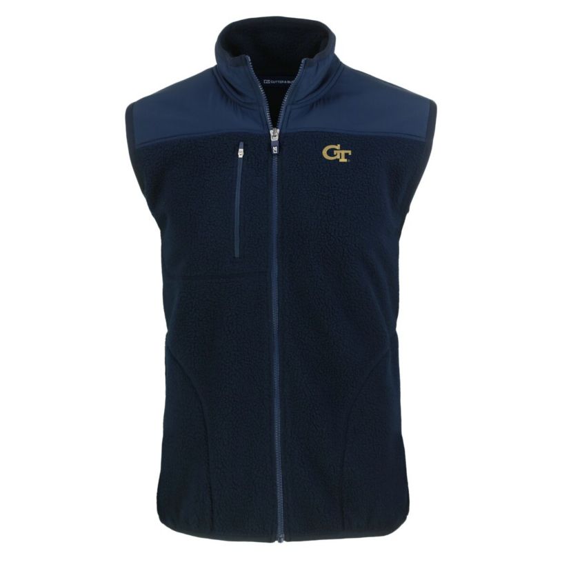 Big & Tall NCAA Georgia Tech Yellow Jackets Cascade Eco Sherpa Fleece Vest
