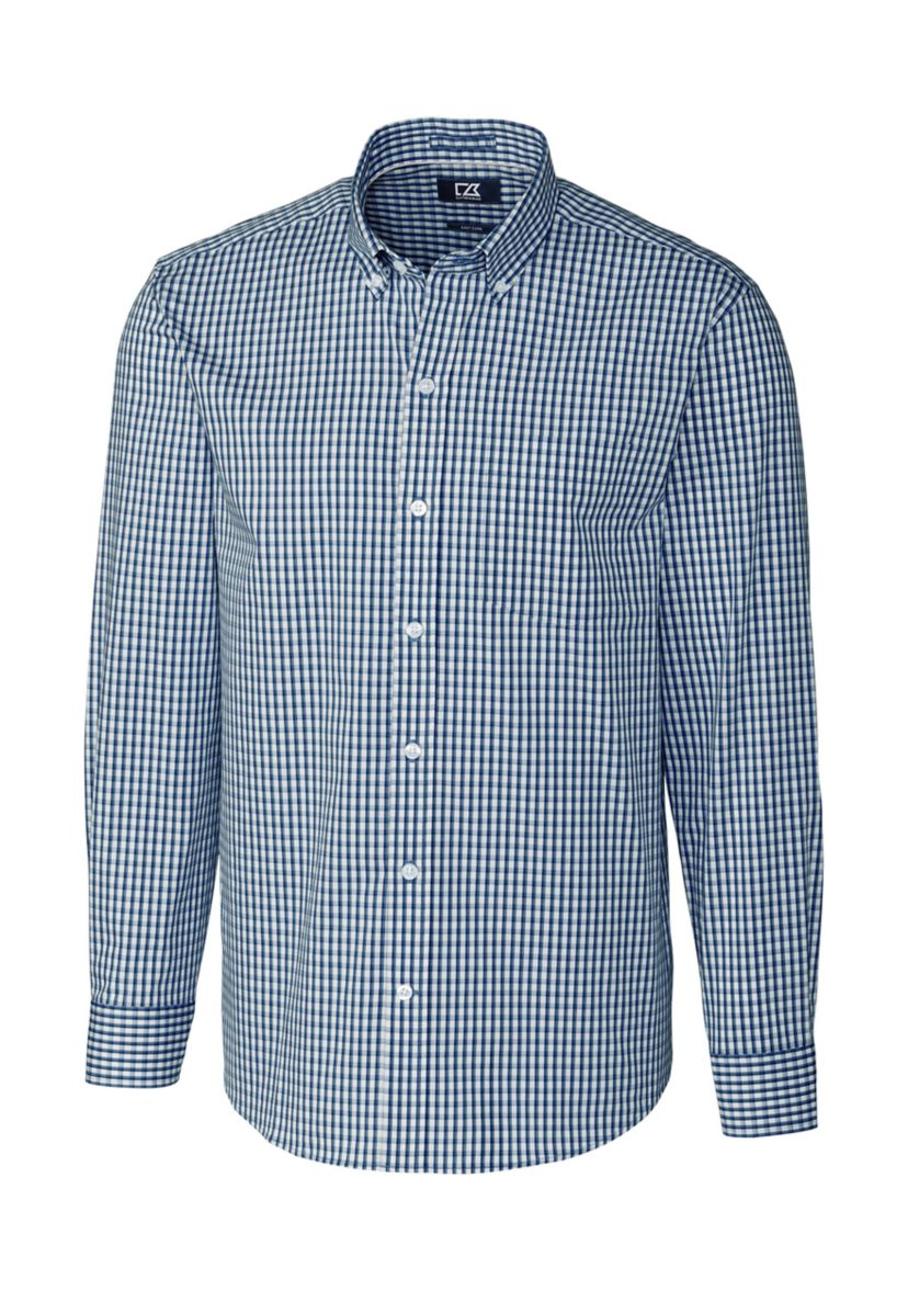  Big & Tall Stretch Gingham Dress Shirt 