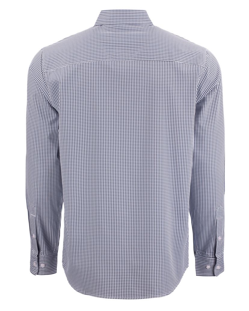Cutter & Buck Skyline Epic Confidence Recycled Gingham Mens Big & Tall Long Sleeve Dress Shirt
