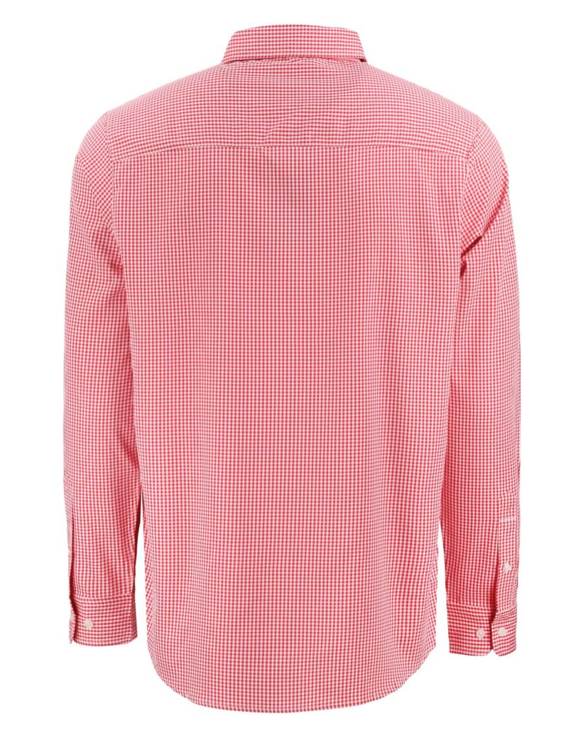 Cutter & Buck Skyline Epic Confidence Recycled Gingham Mens Big & Tall Long Sleeve Dress Shirt