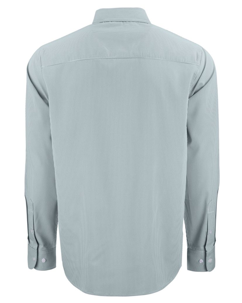 Cutter & Buck Skyline Epic Confidence Recycled Pinstripe Mens Big & Tall Long Sleeve Dress Shirt