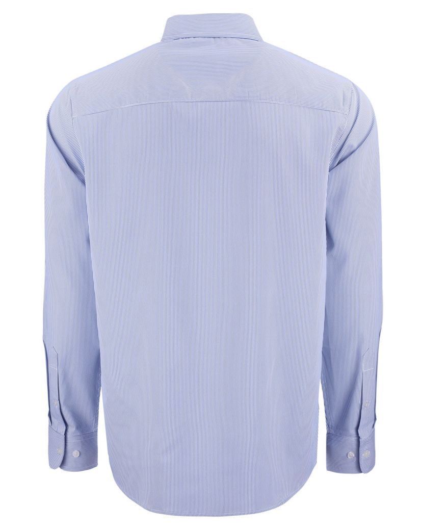 Cutter & Buck Skyline Epic Confidence Recycled Pinstripe Mens Big & Tall Long Sleeve Dress Shirt