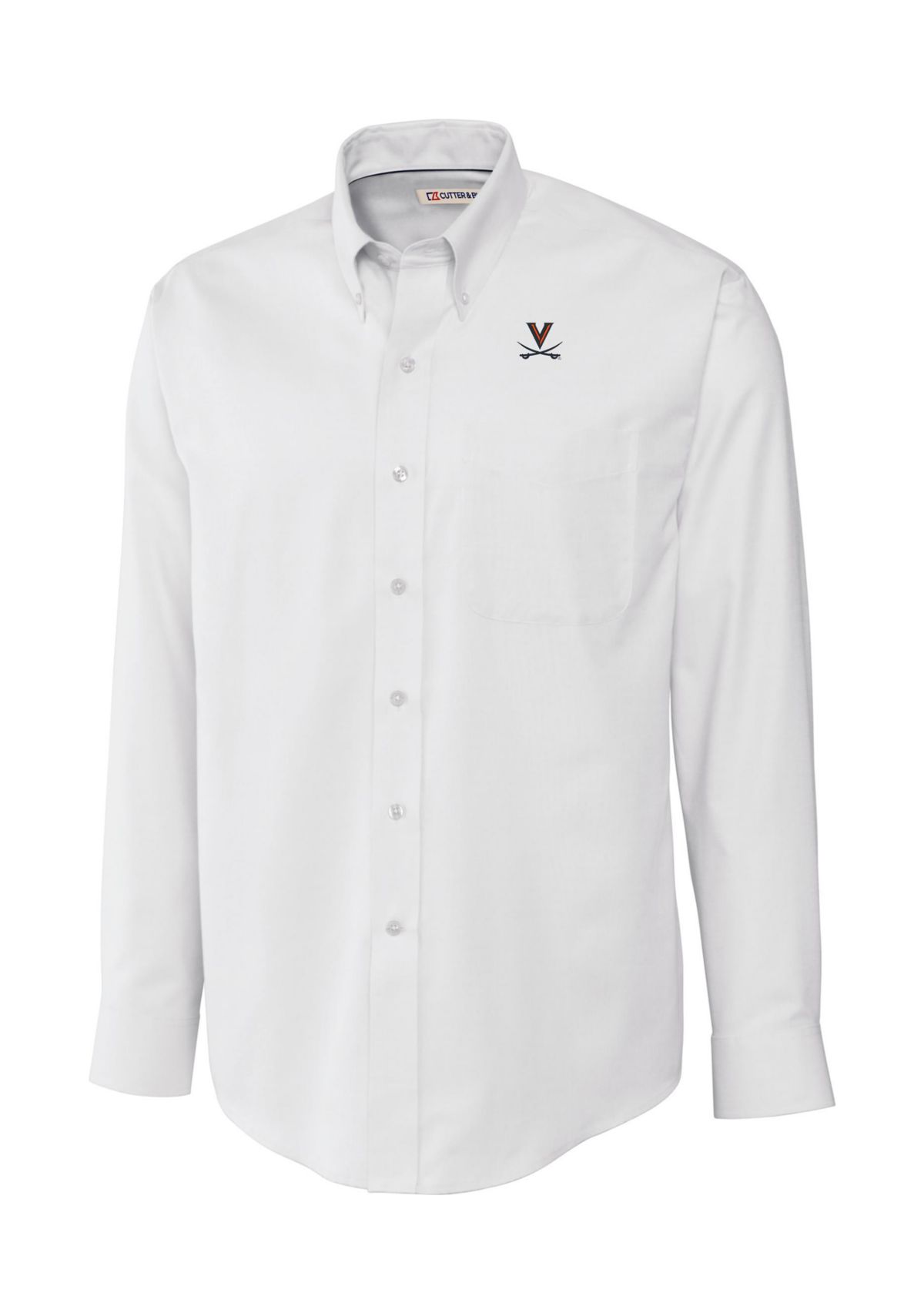 Big & Tall NCAA Virginia Cavaliers Long Sleeve Epic Easy Care Nailshead Shirt