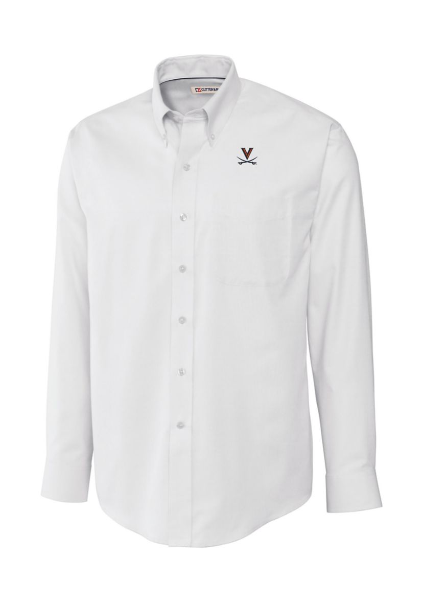 Big & Tall NCAA Virginia Cavaliers Long Sleeve Epic Easy Care Nailshead Shirt