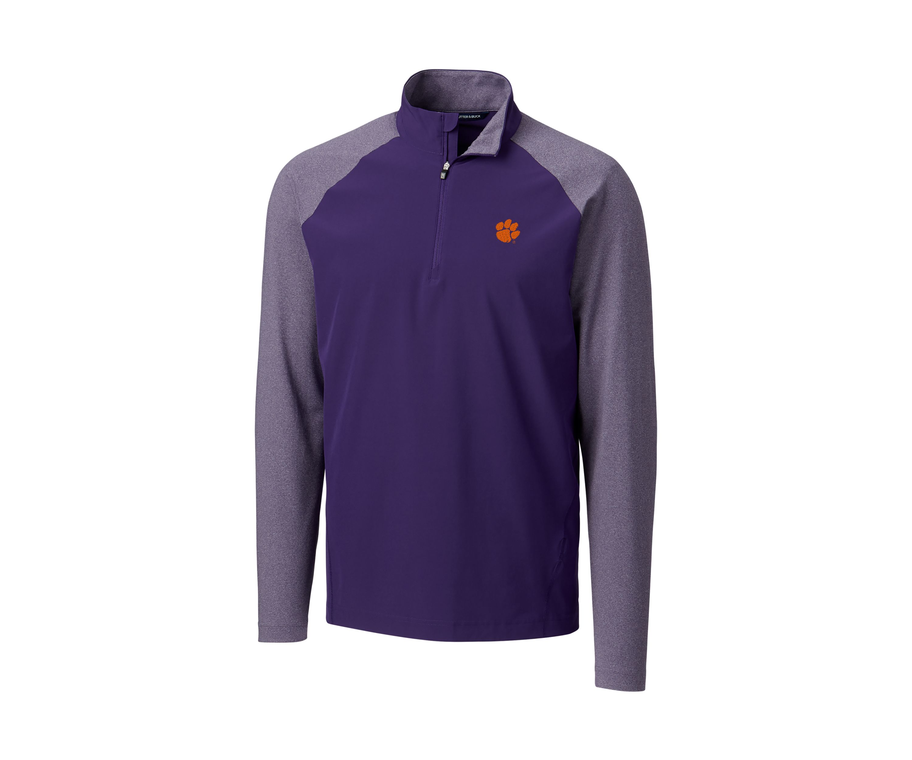 NCAA Clemson Tigers Response Hybrid Half Zip Pullover