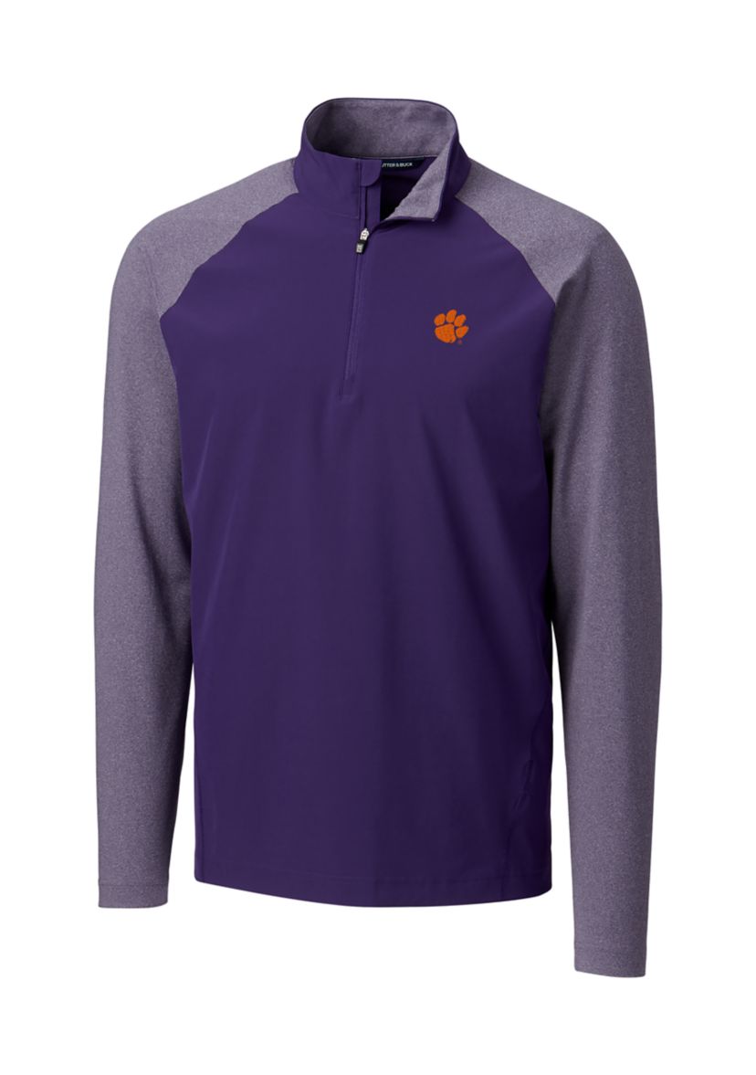 NCAA Clemson Tigers Response Hybrid Half Zip Pullover