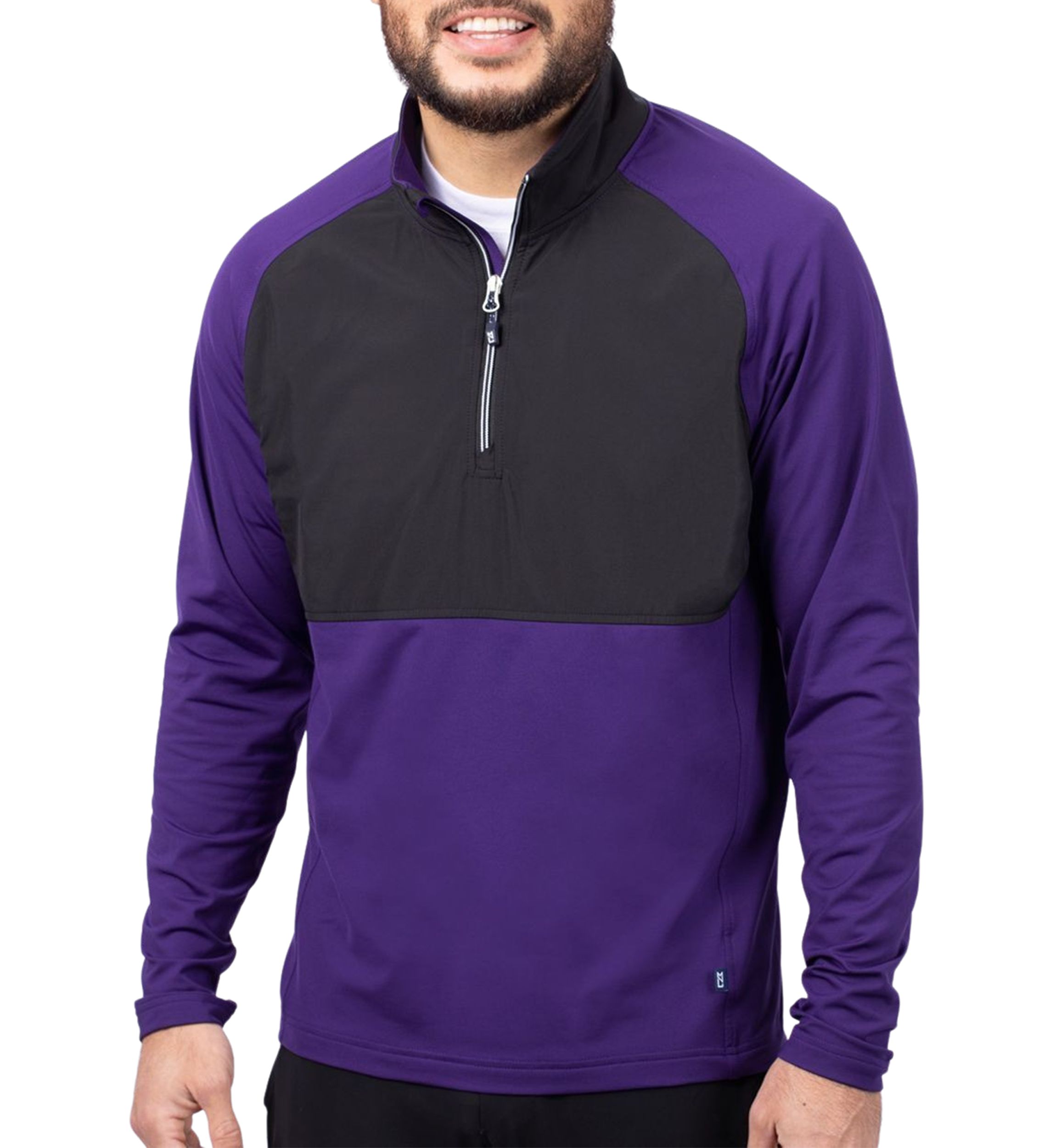 Pike Double Dot Print Stretch Mens Big and Tall Polo