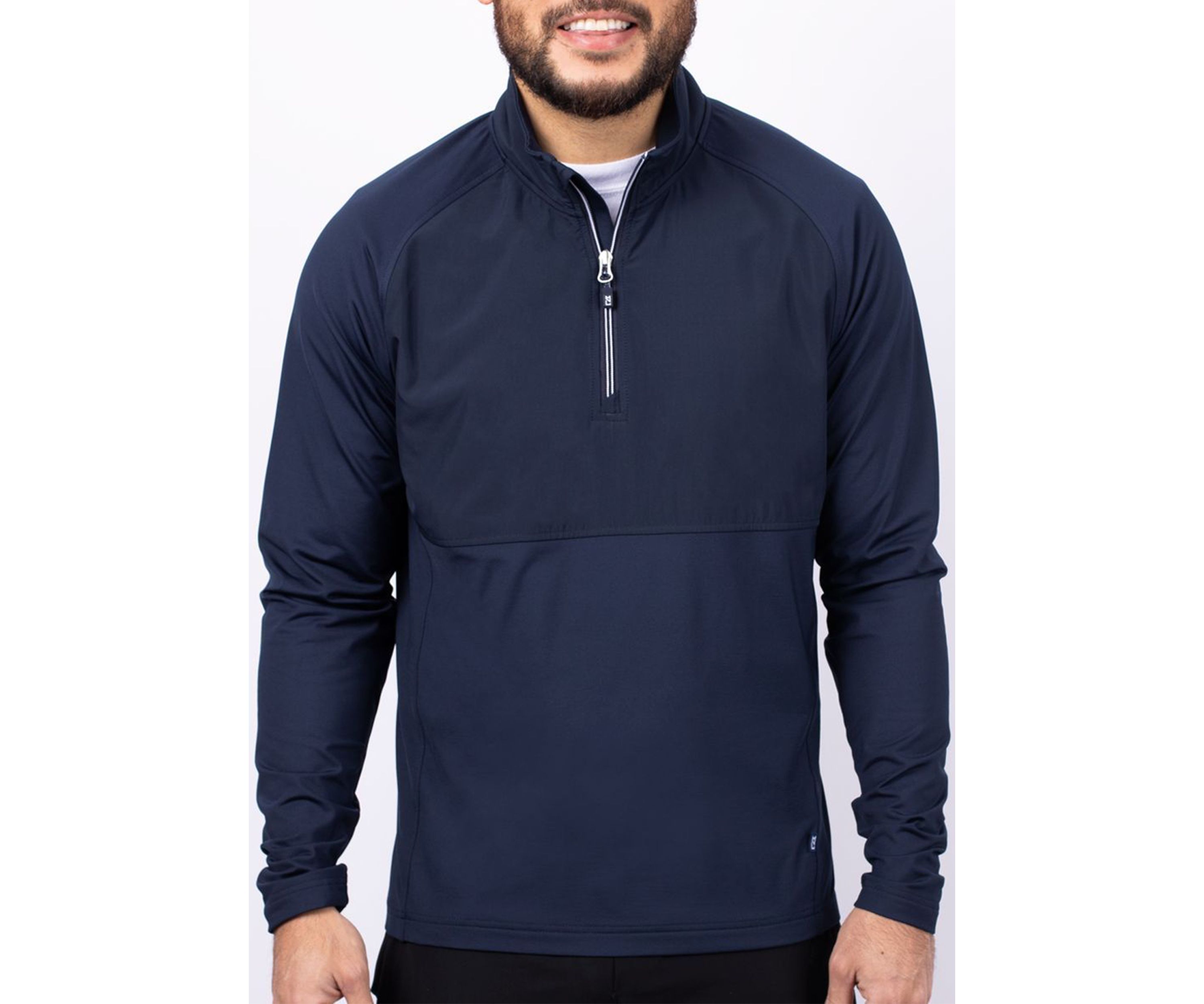 Cutter & Buck Adapt Eco Knit Hybrid Recycled Mens Quarter Zip
