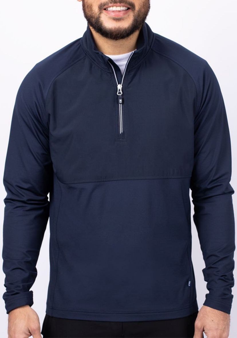 Cutter & Buck Adapt Eco Knit Hybrid Recycled Mens Quarter Zip