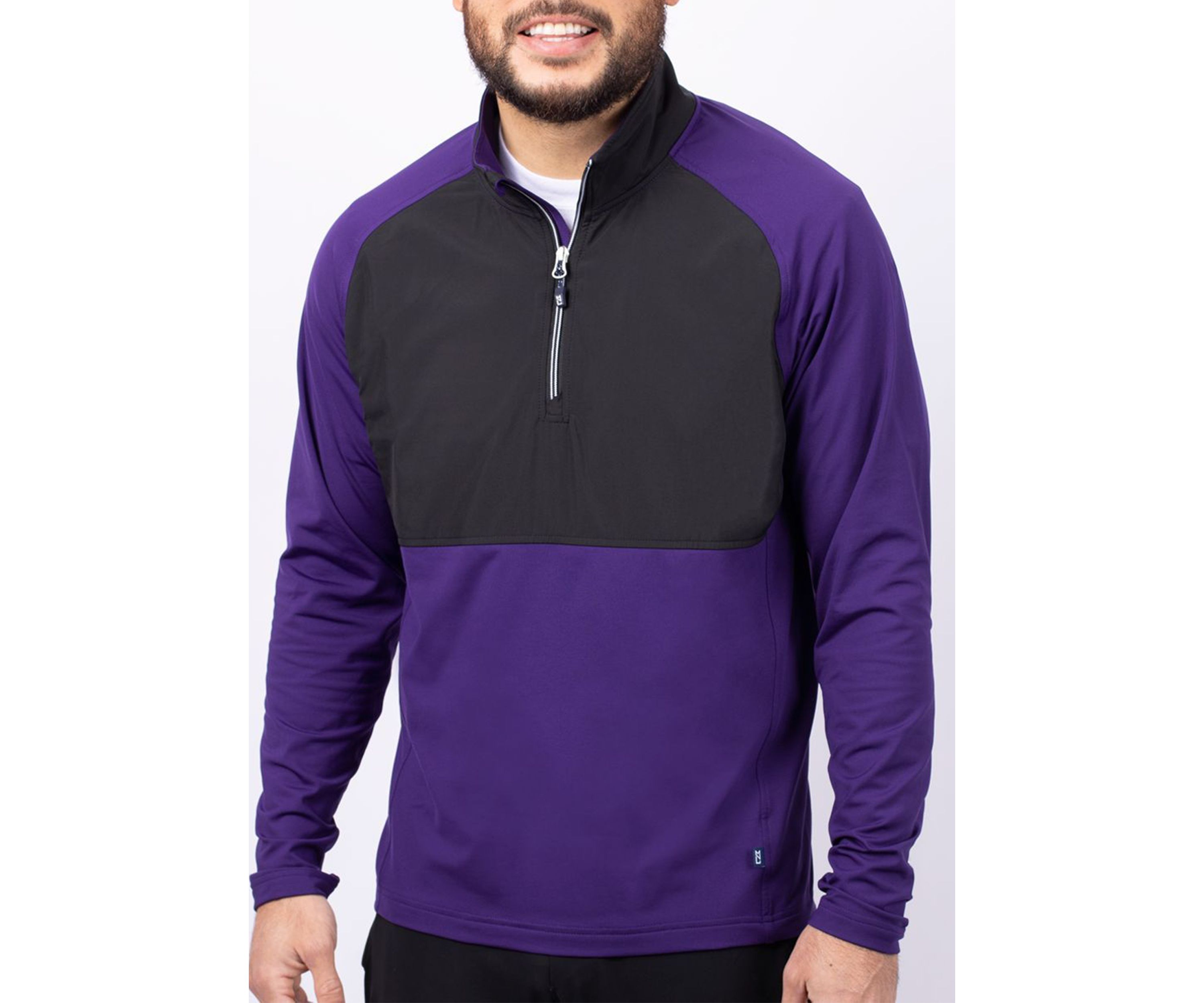Cutter & Buck Adapt Eco Knit Hybrid Recycled Mens Quarter Zip