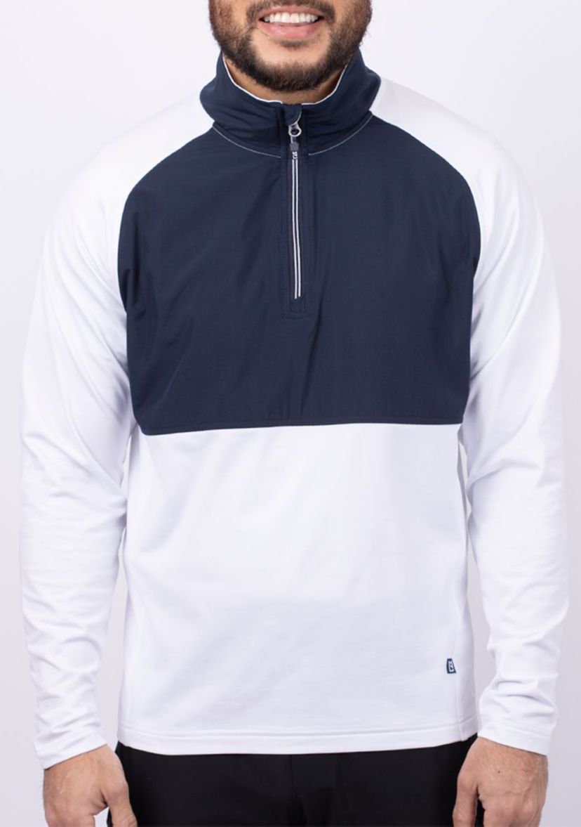 Cutter & Buck Adapt Eco Knit Hybrid Recycled Mens Quarter Zip