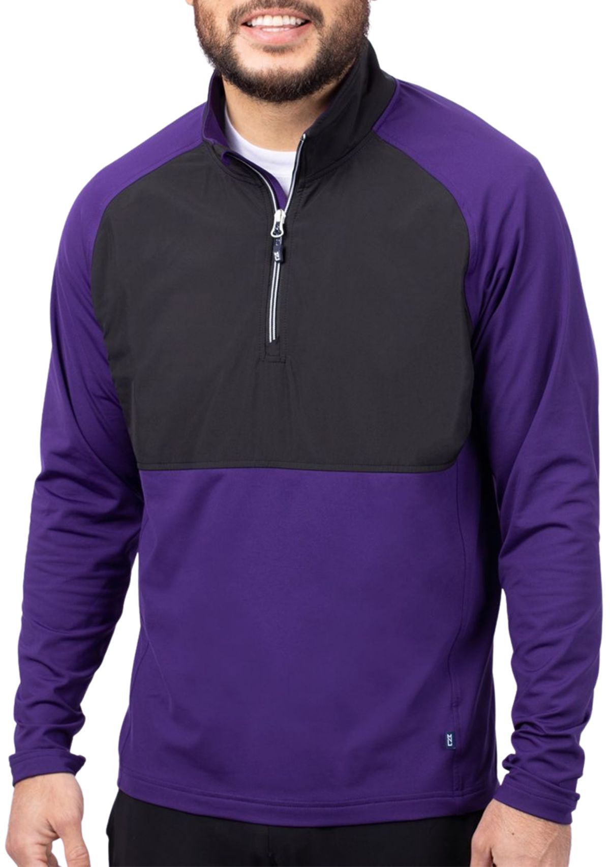 Cutter & Buck Adapt Eco Knit Hybrid Recycled Mens Quarter Zip