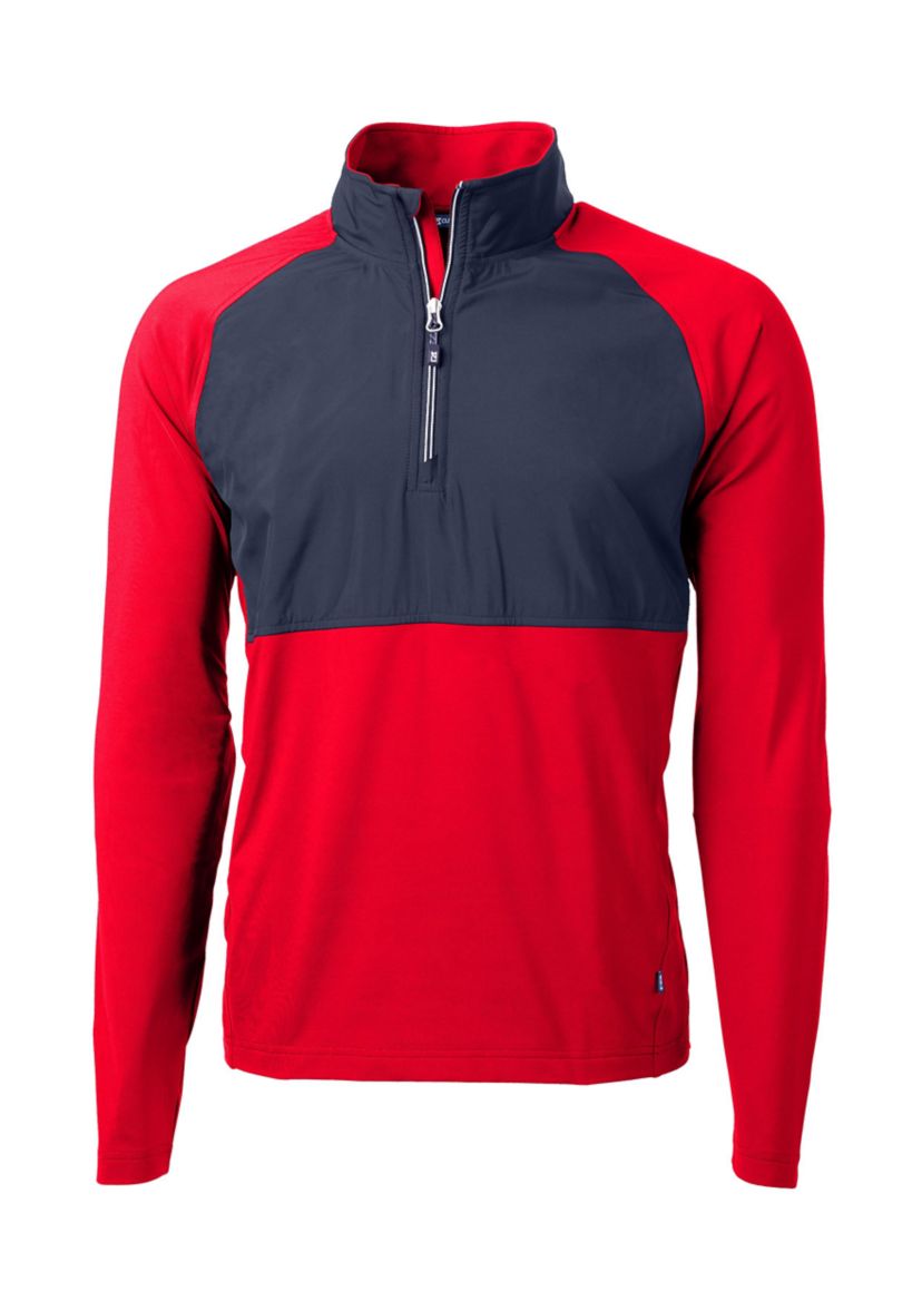 Cutter & Buck Adapt Eco Knit Hybrid Recycled Mens Quarter Zip