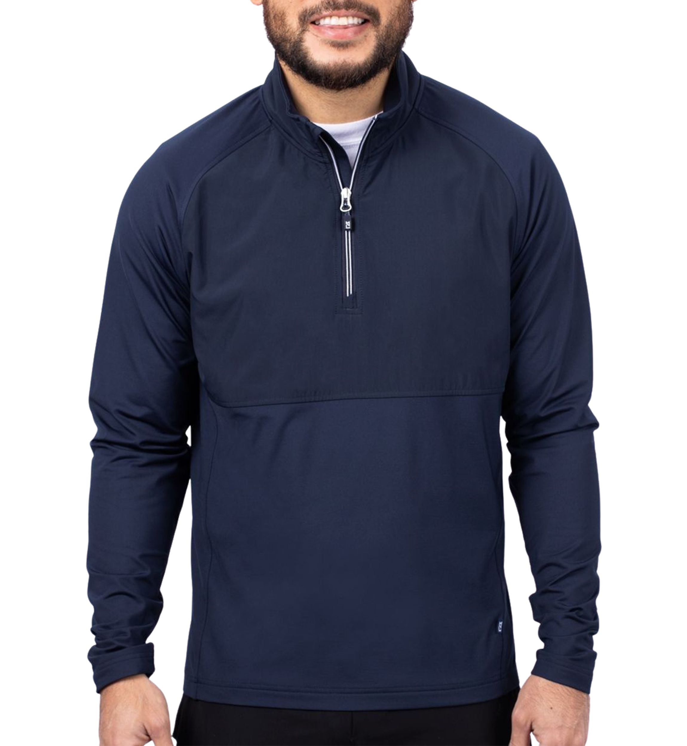 Cutter & Buck Adapt Eco Knit Hybrid Recycled Mens Quarter Zip