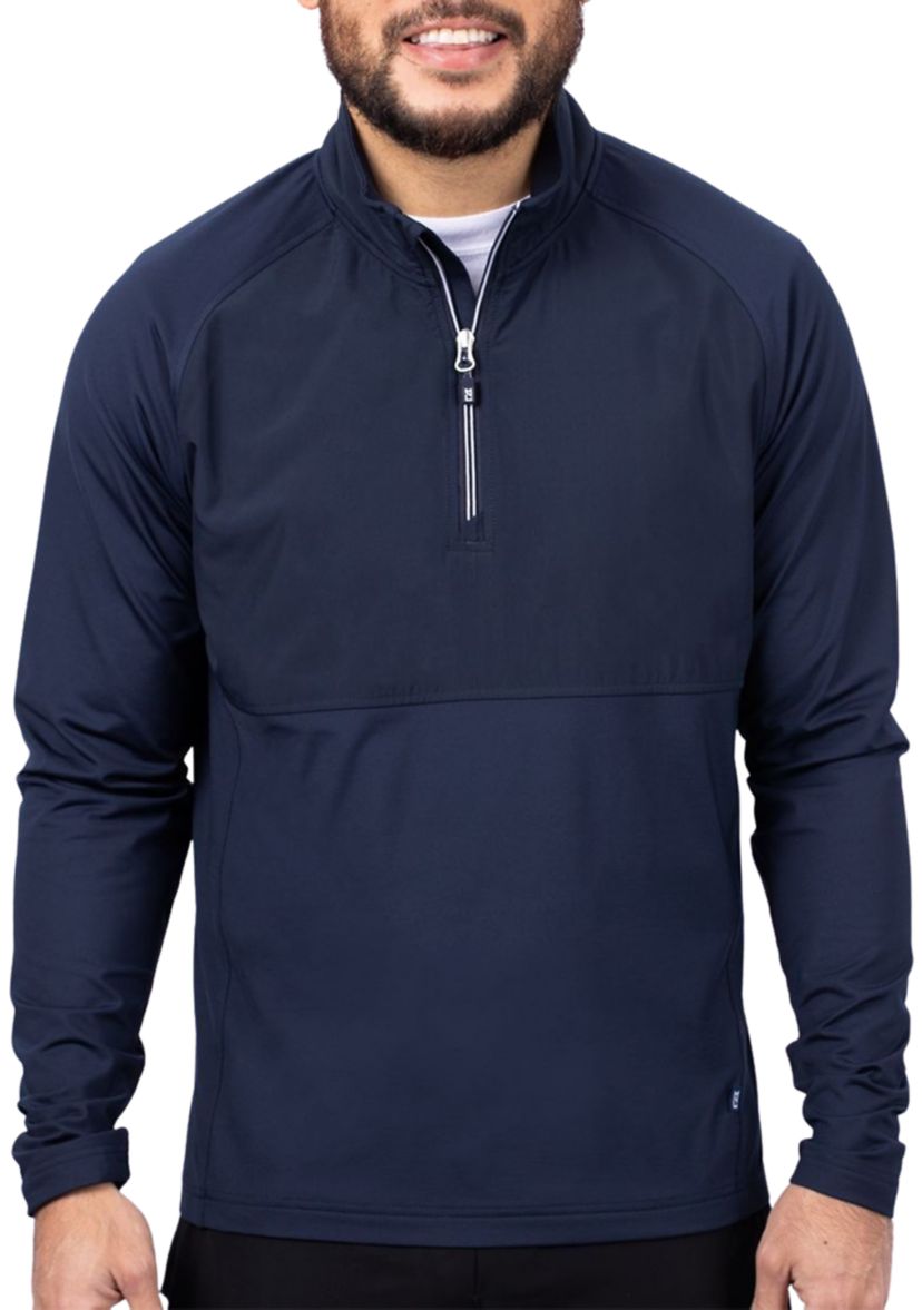 Cutter & Buck Adapt Eco Knit Hybrid Recycled Mens Quarter Zip