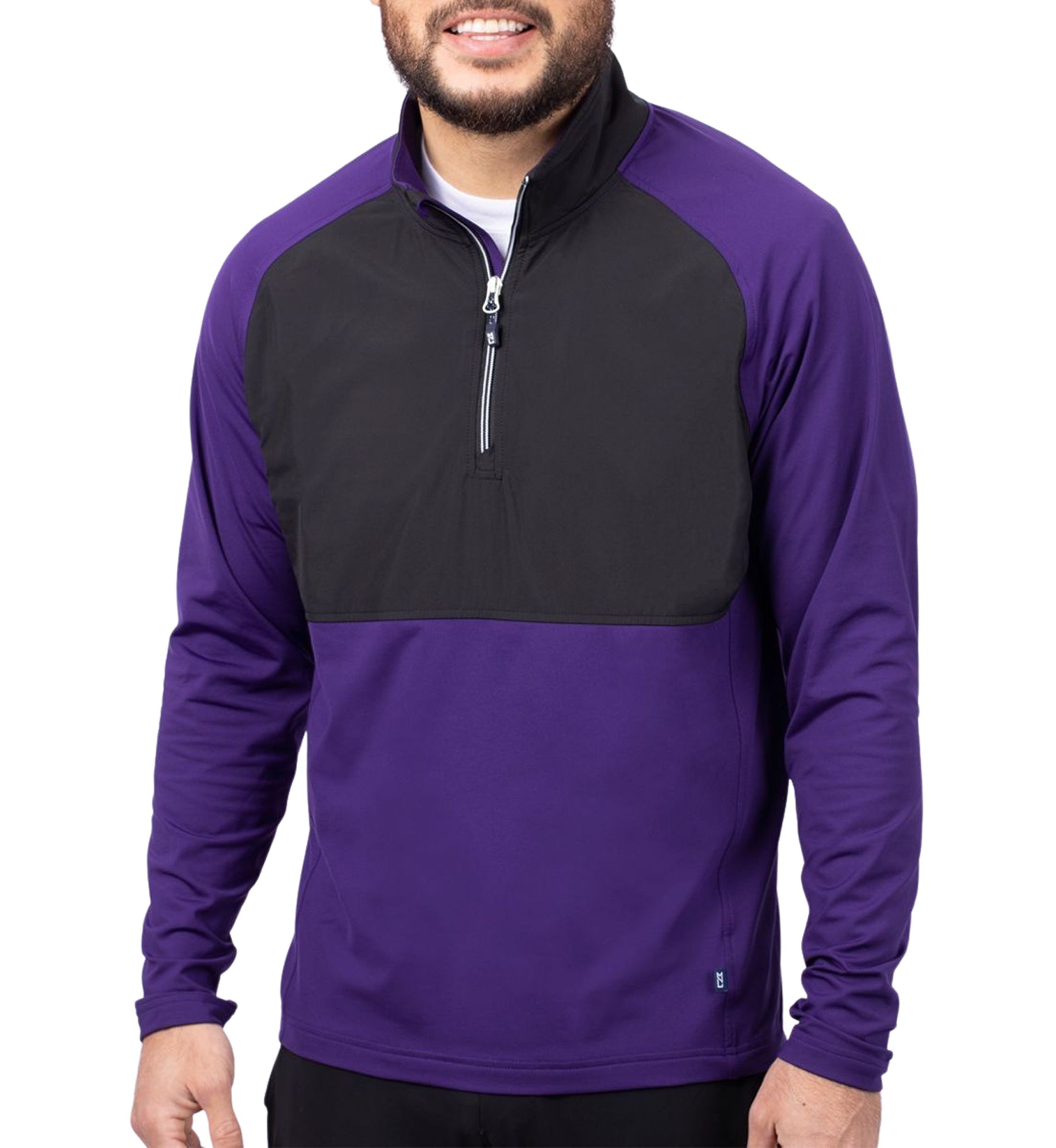 Cutter & Buck Adapt Eco Knit Hybrid Recycled Mens Quarter Zip