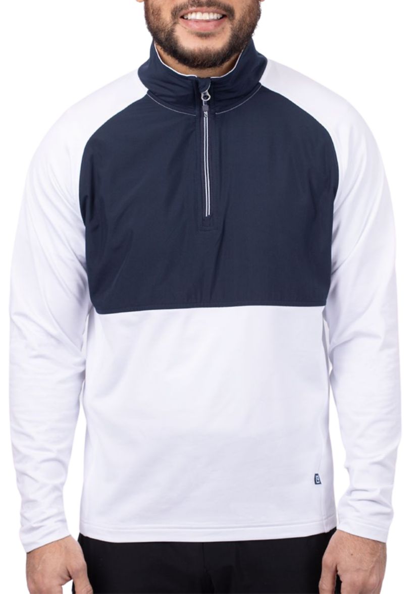 Cutter & Buck Adapt Eco Knit Hybrid Recycled Mens Quarter Zip