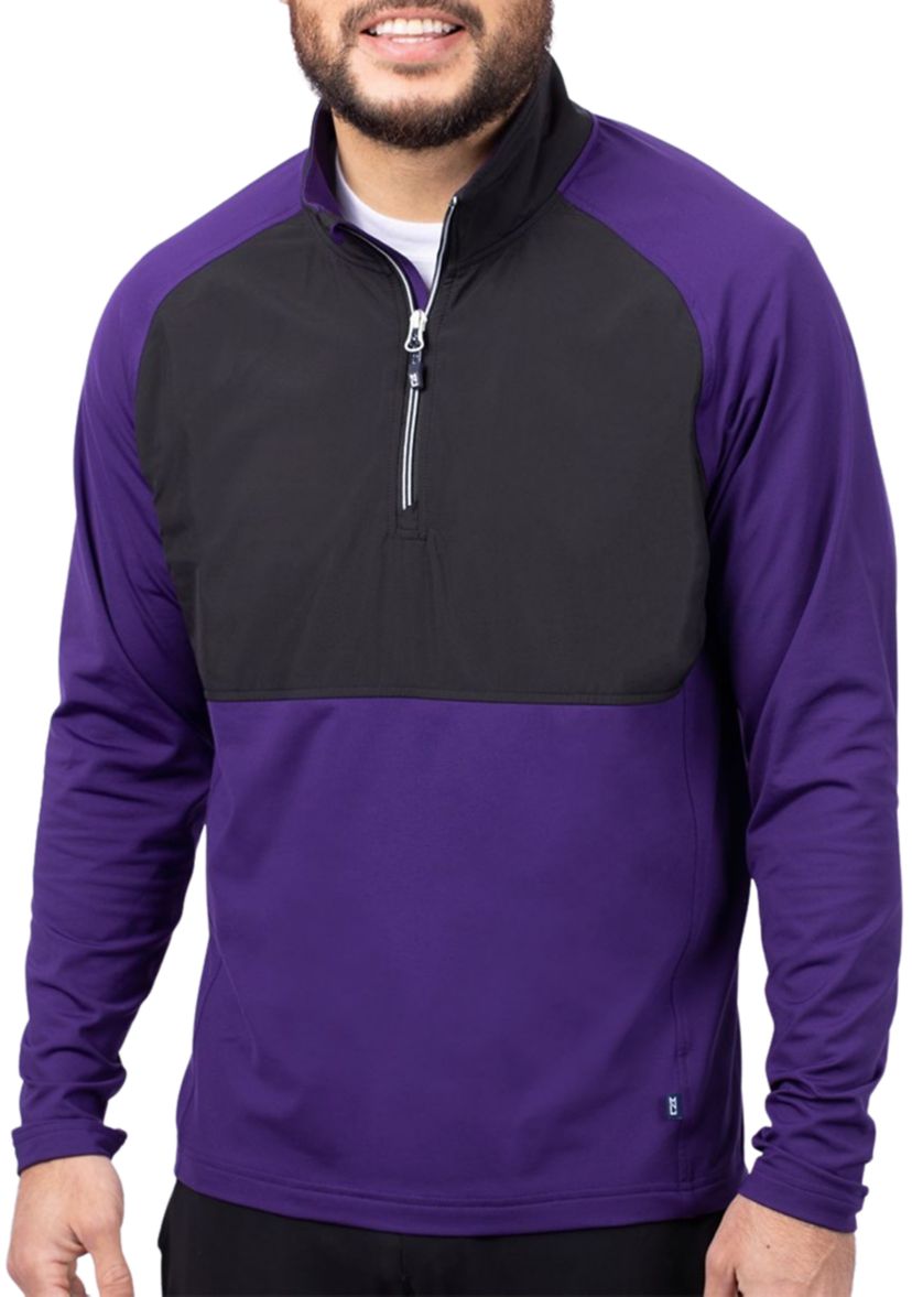 Cutter & Buck Adapt Eco Knit Hybrid Recycled Mens Quarter Zip