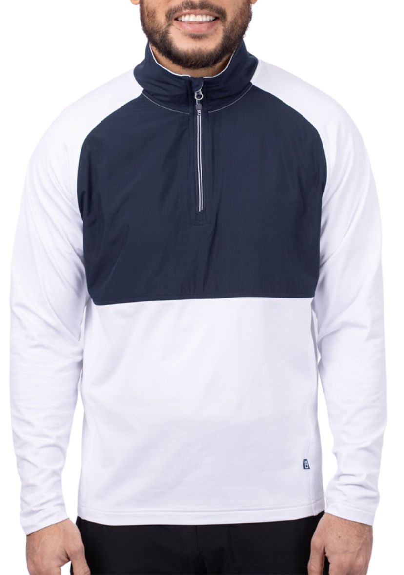 Cutter & Buck Adapt Eco Knit Hybrid Recycled Mens Quarter Zip