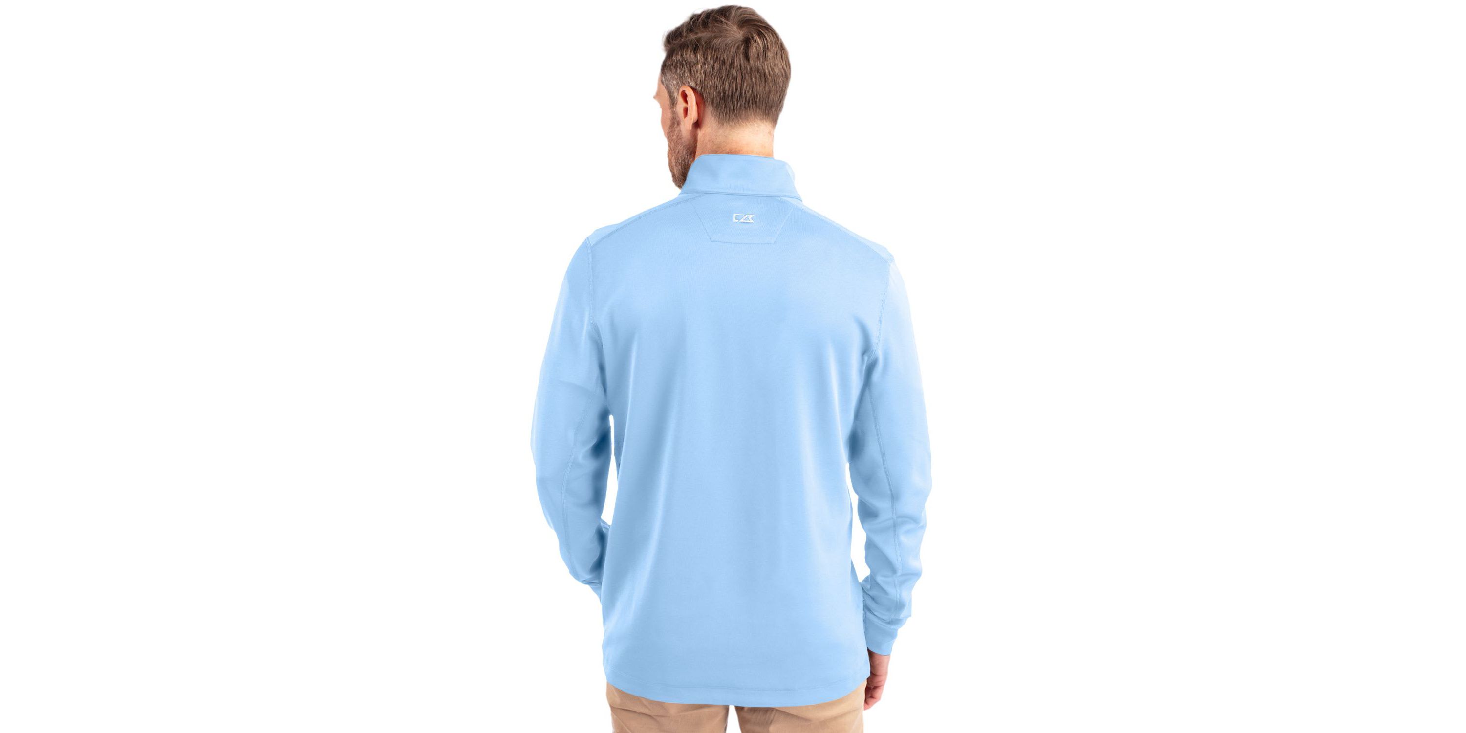 Cutter & Buck Traverse Stretch Eco Quarter Zip Mens Pullover