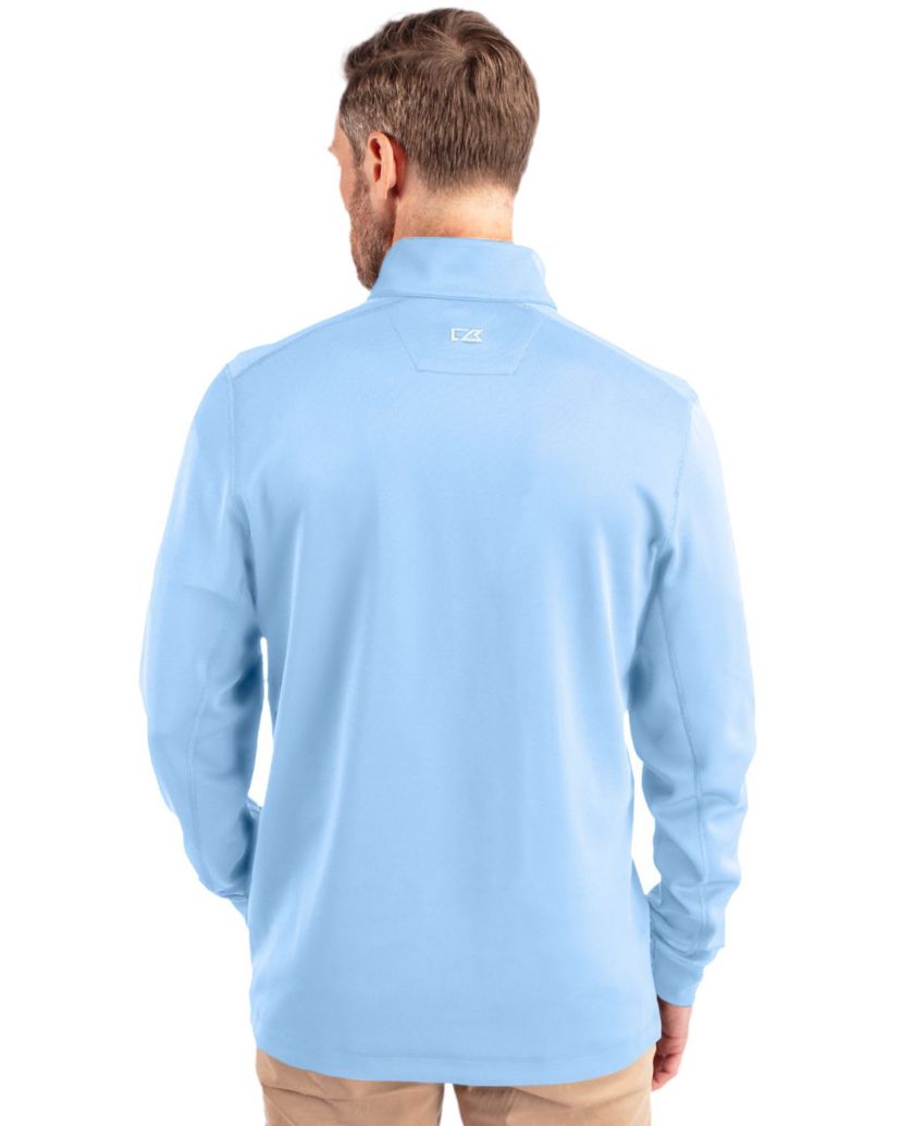 Cutter & Buck Traverse Stretch Eco Quarter Zip Mens Pullover