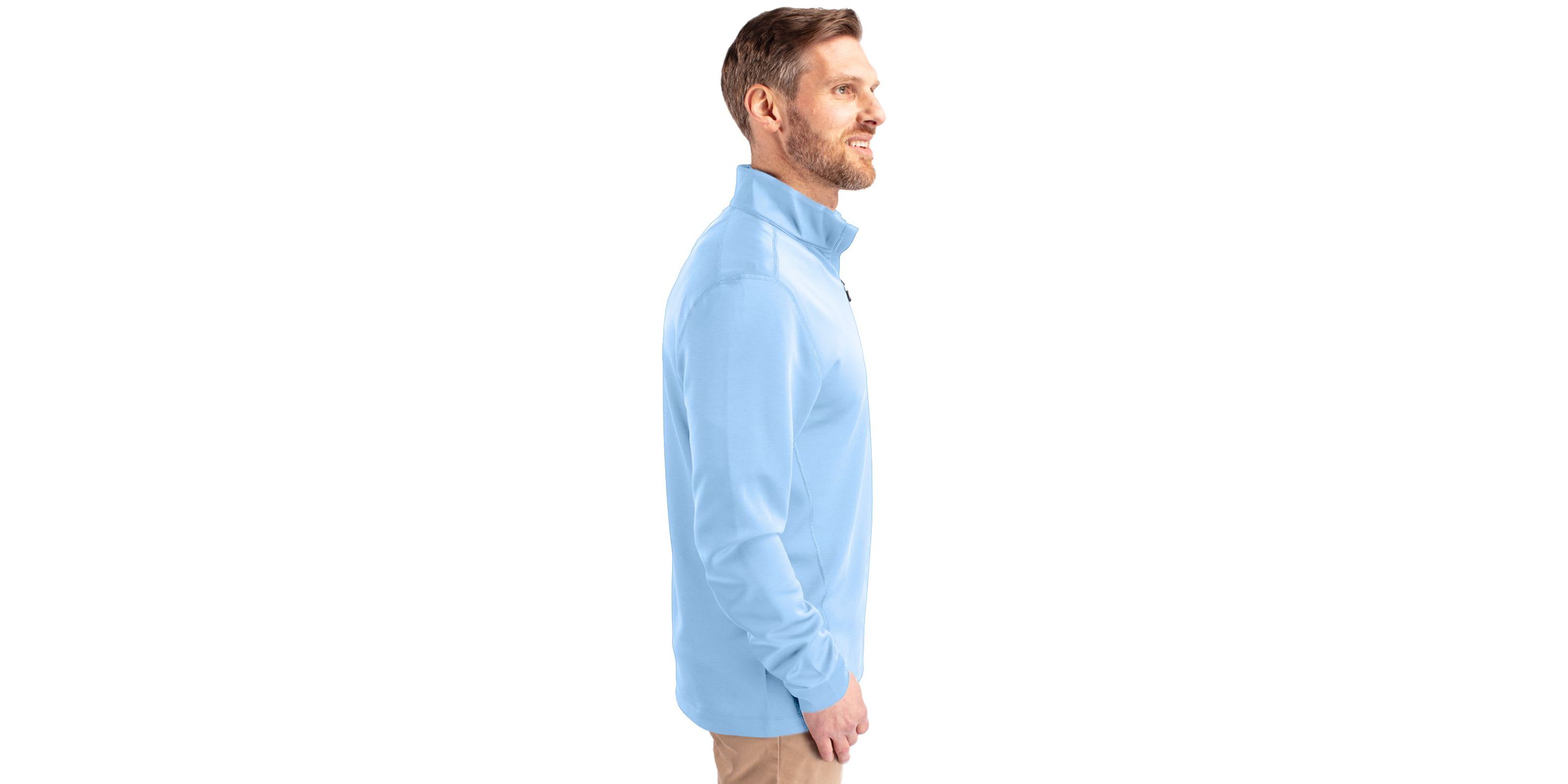 Cutter & Buck Traverse Stretch Eco Quarter Zip Mens Pullover