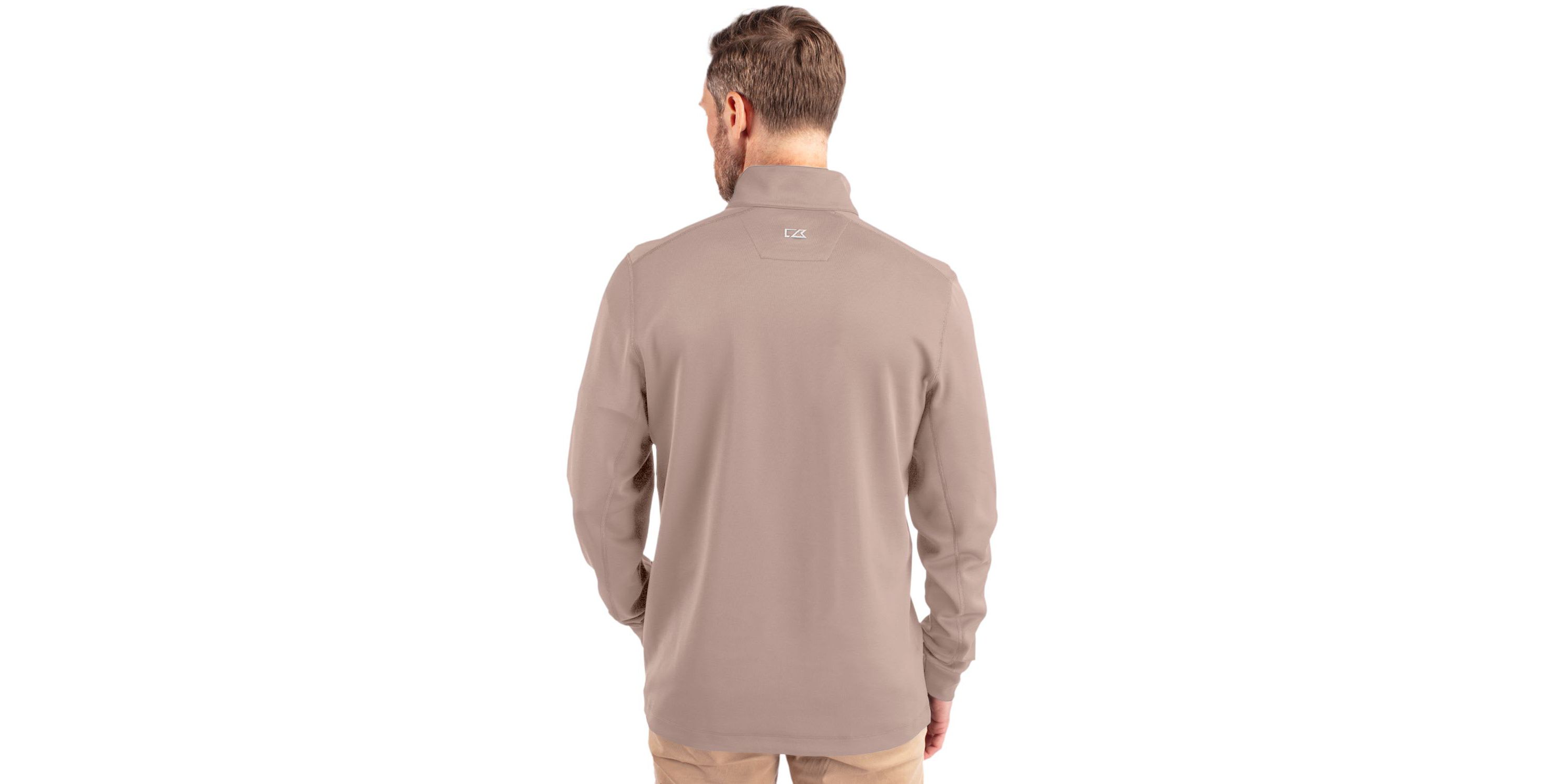 Cutter & Buck Traverse Stretch Eco Quarter Zip Mens Pullover