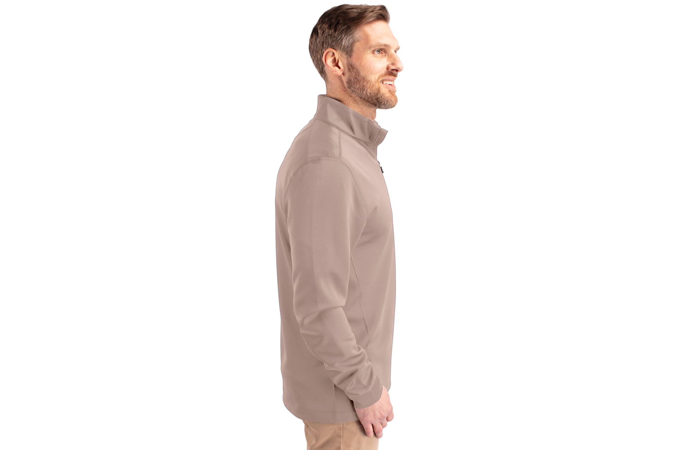 Cutter & Buck Traverse Stretch Eco Quarter Zip Mens Pullover