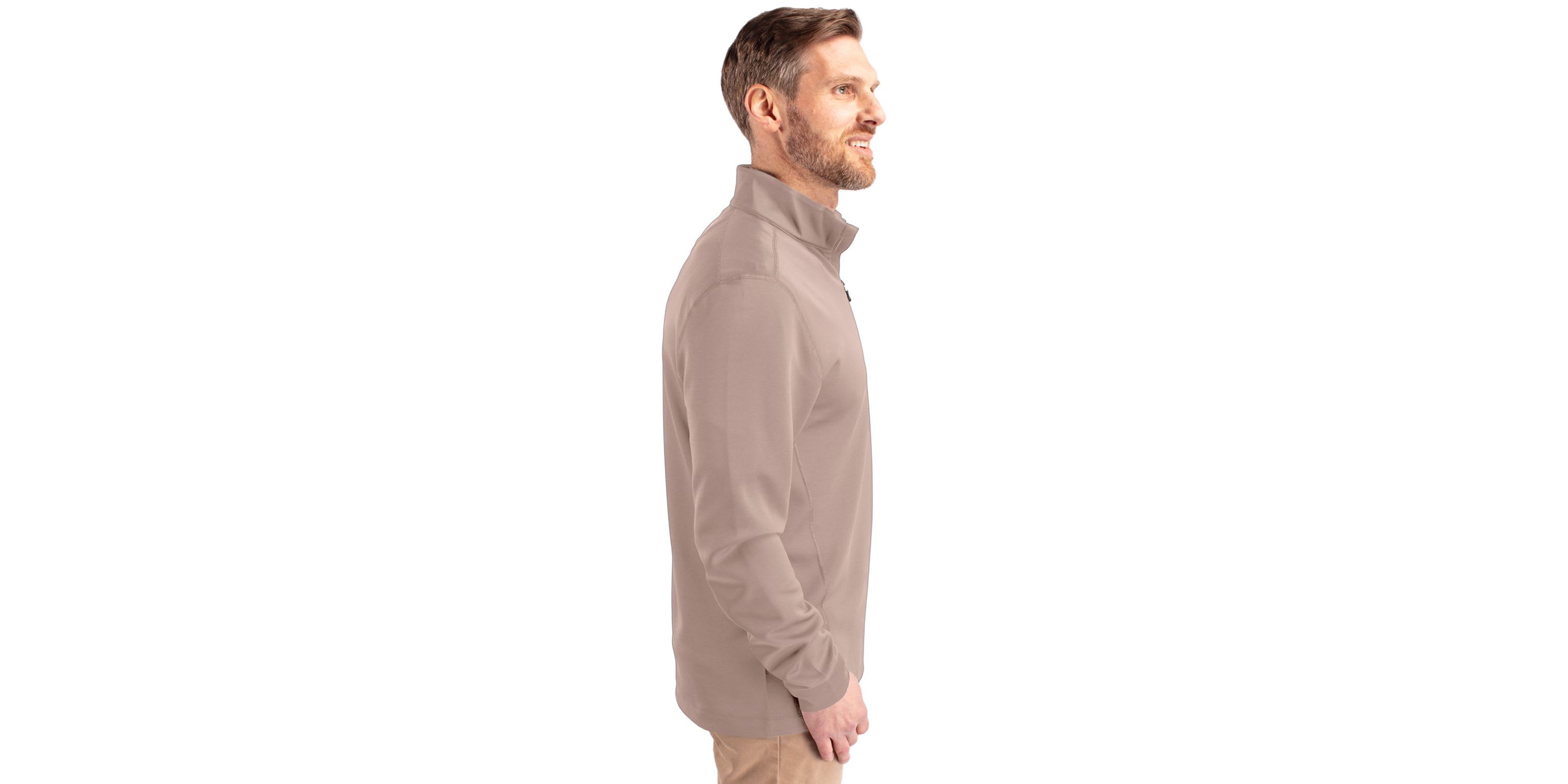 Cutter & Buck Traverse Stretch Eco Quarter Zip Mens Pullover